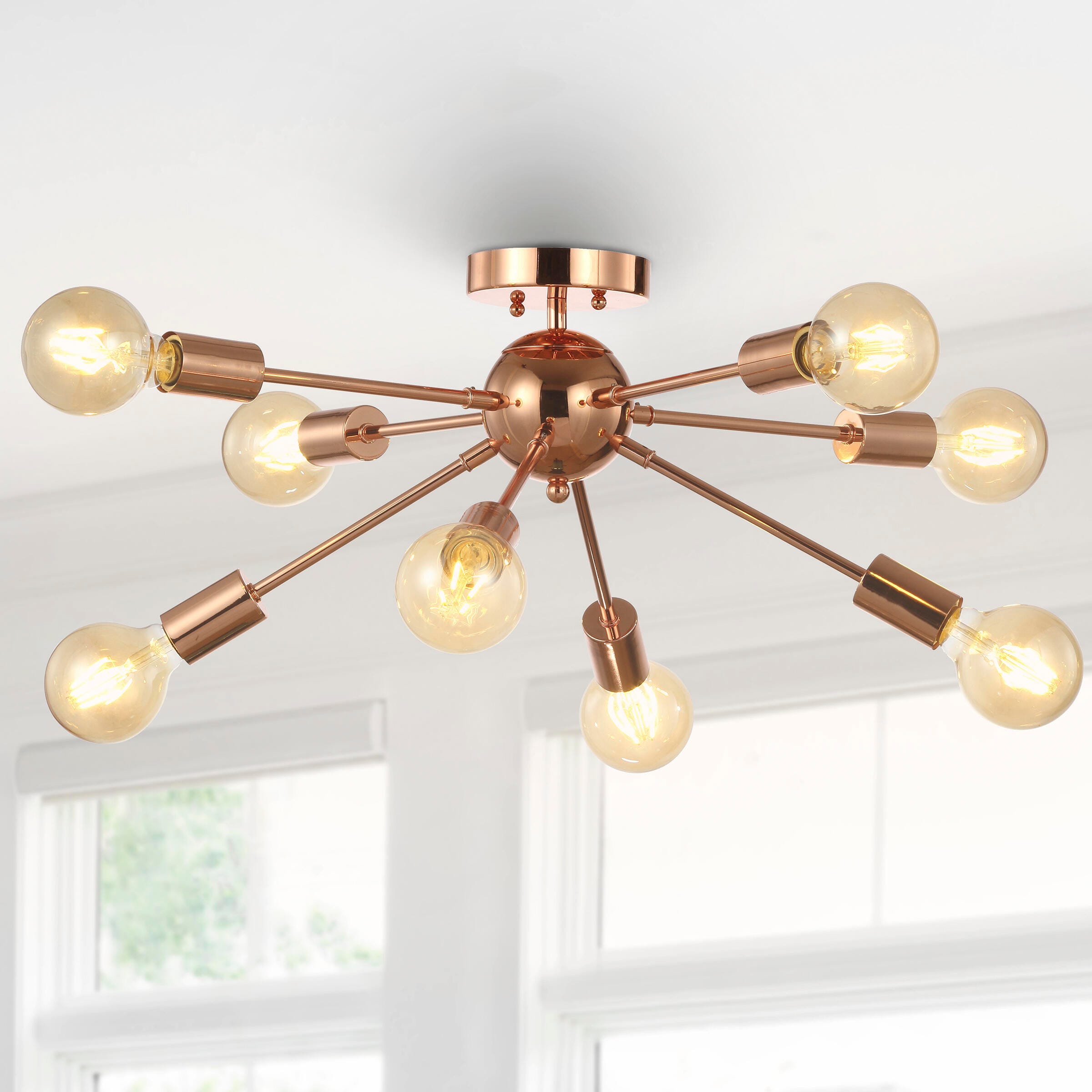 Jonathan Y 8-Light LED Flush-Mount, , large