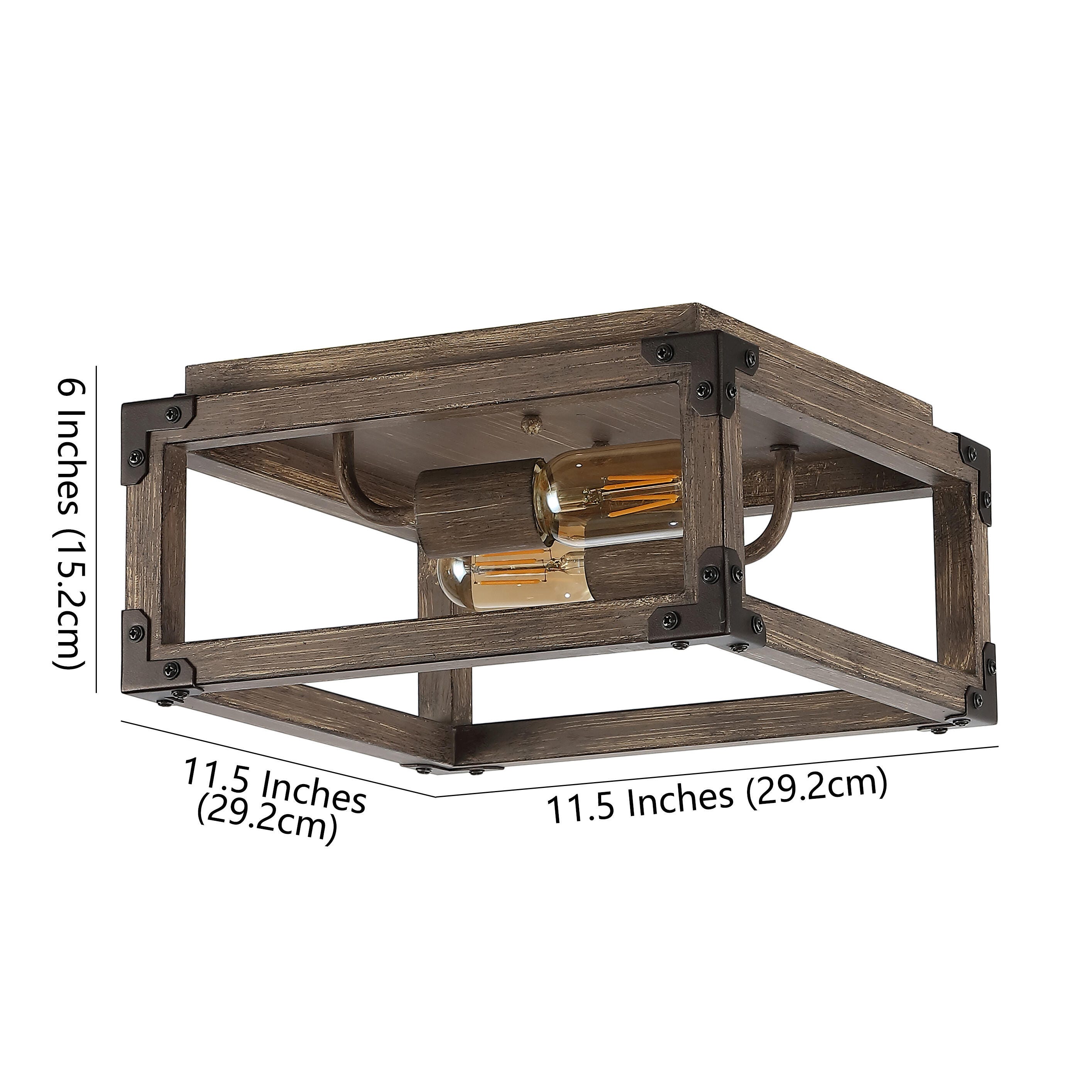 Jonathan Y 2-Light LED Flush Mount, , large