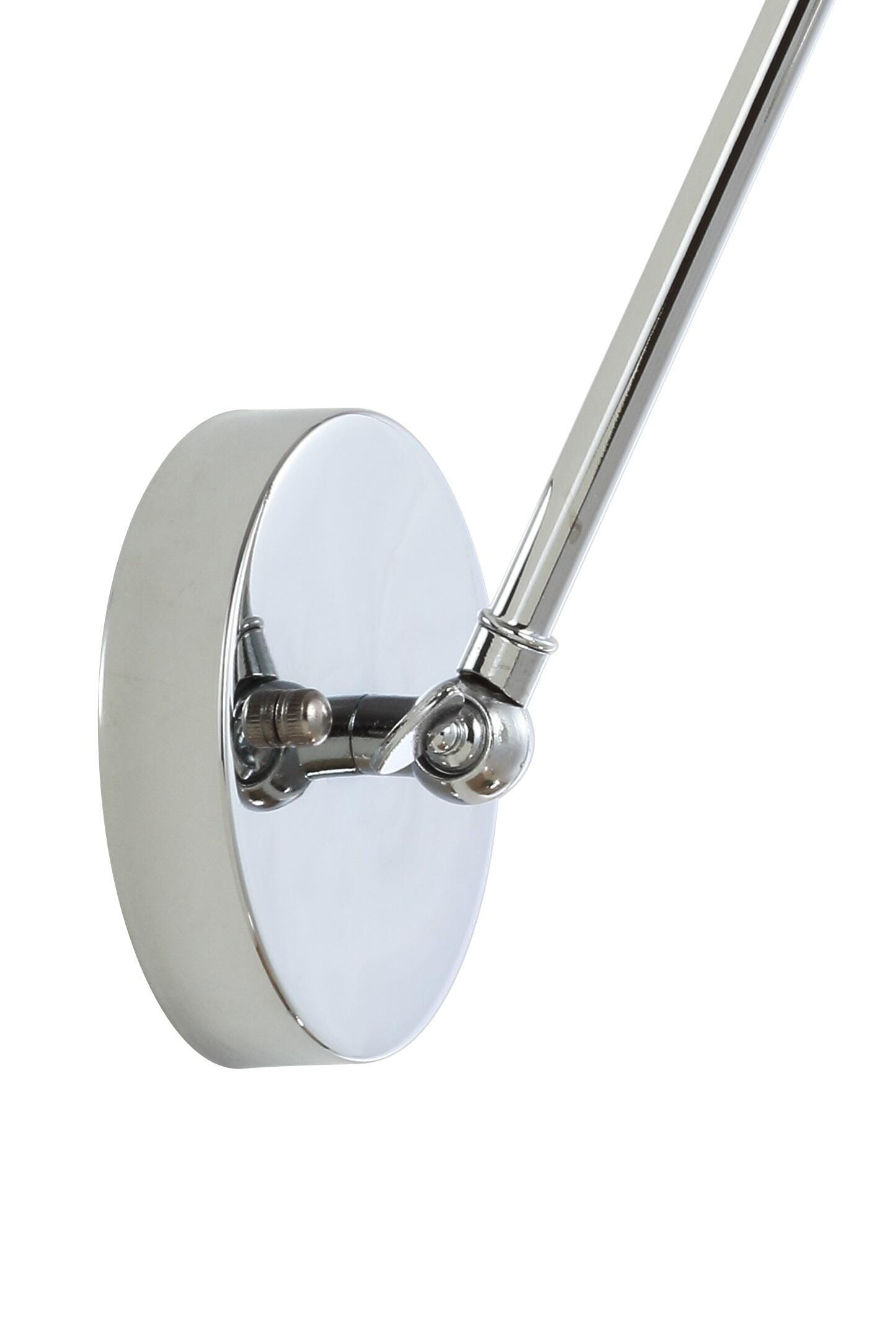 Jonathan Y Adjustable Arm LED Wall Sconce, Silver, large
