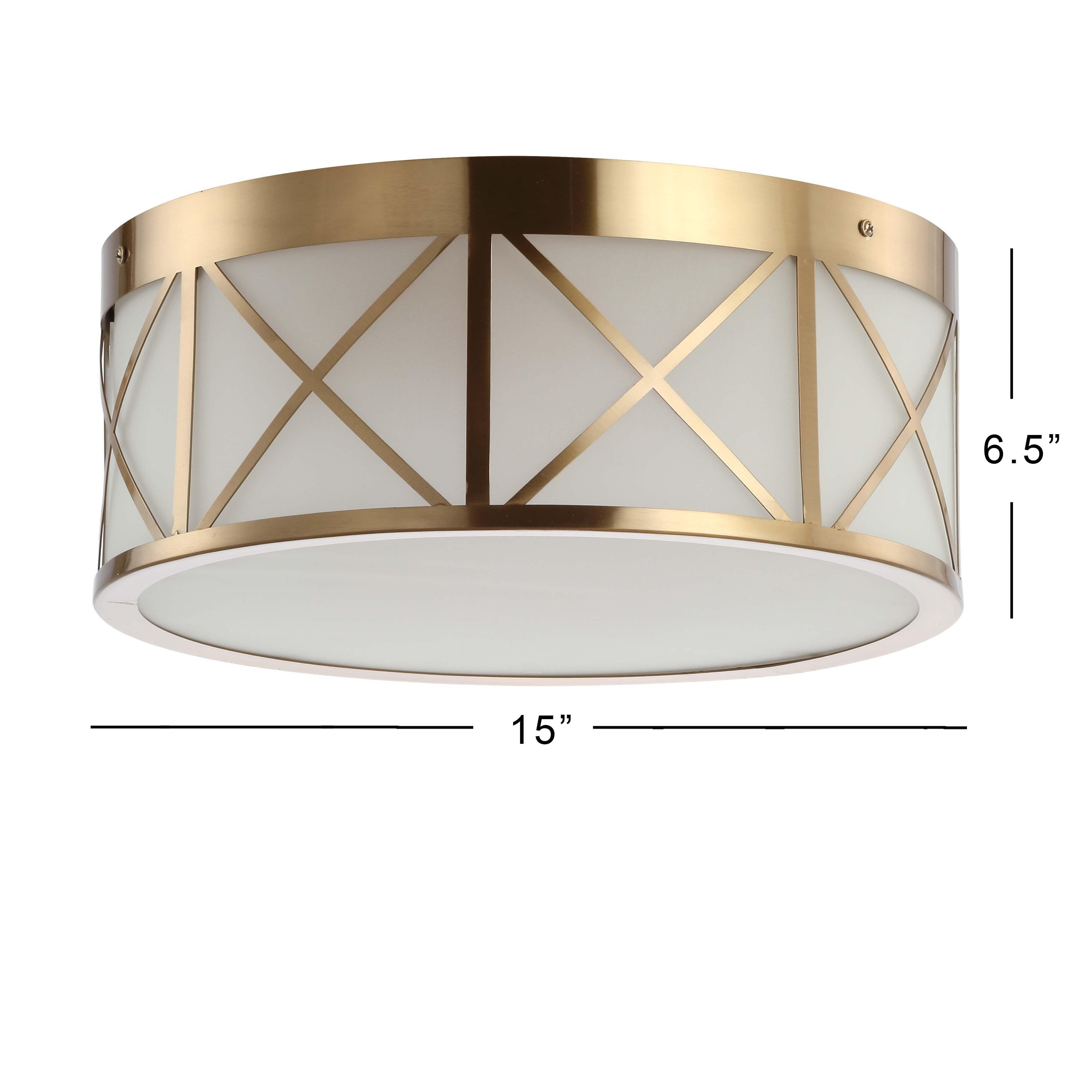 Jonathan Y Cadence 15" Flush Mount Light, , large