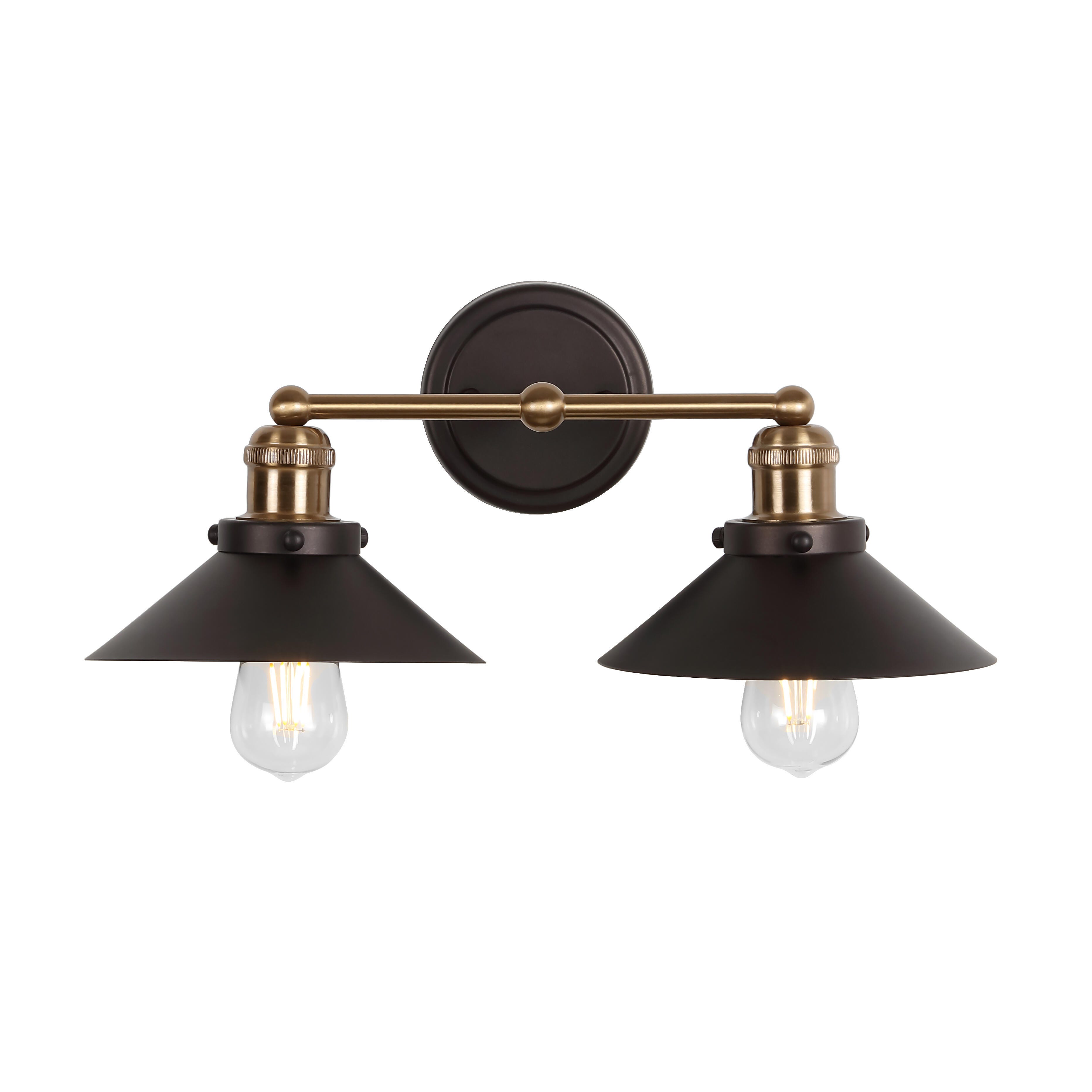 Jonathan Y July 17" 2-light Sconce, Bronze, large