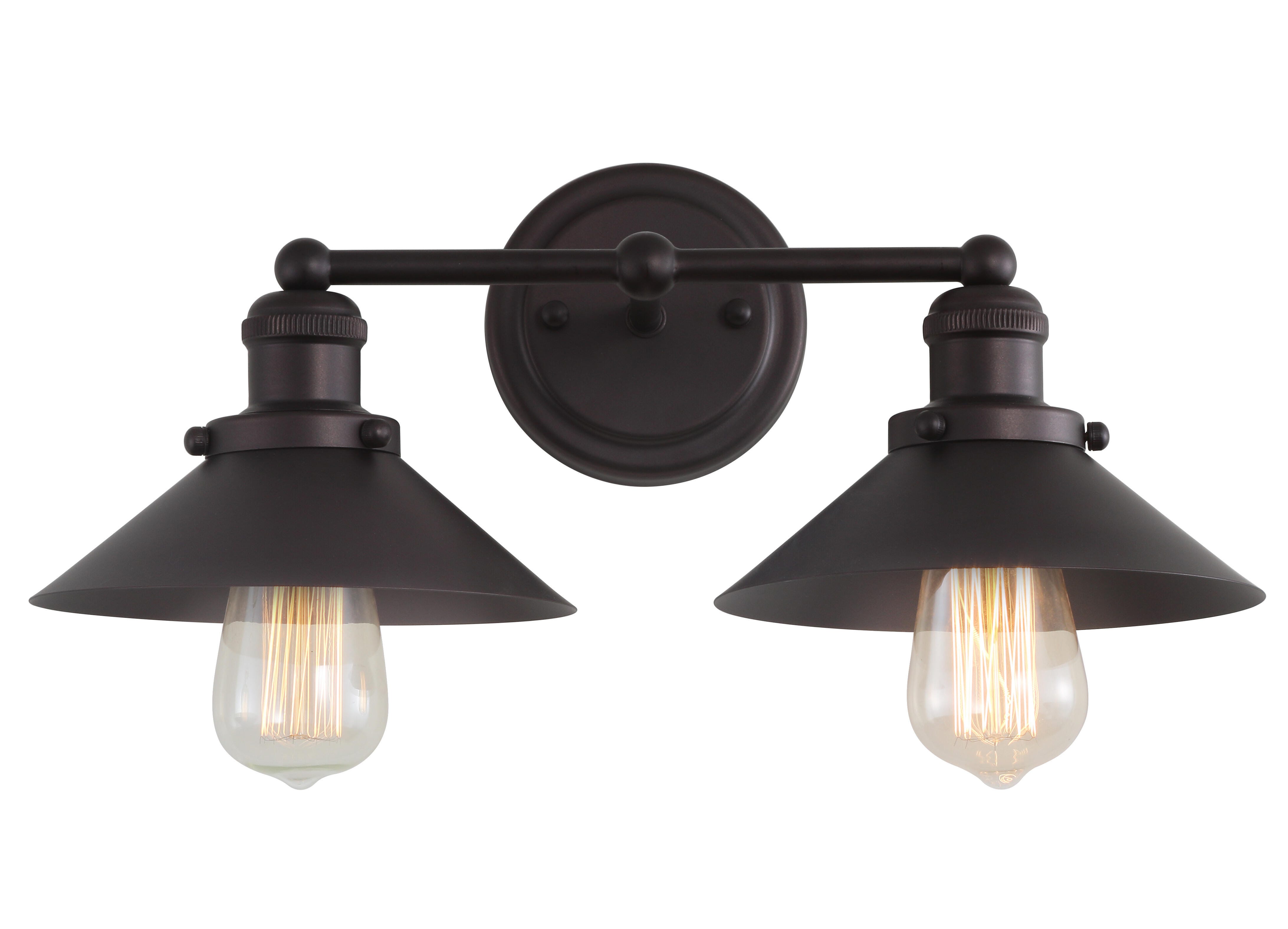 Jonathan Y July 2-Light Sconce, Bronze, large