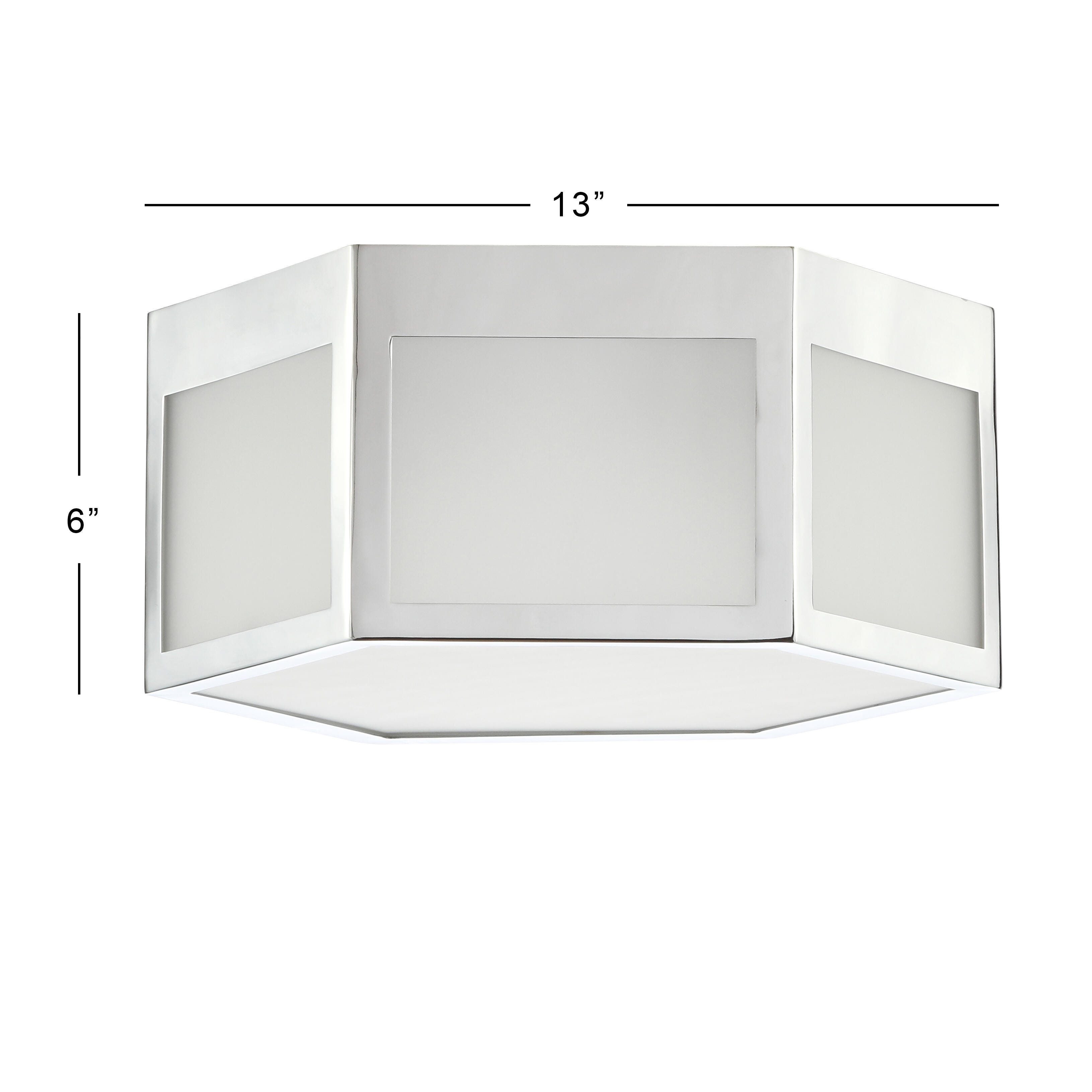 Jonathan Y Minimo 13" Flush Mount Light, , large
