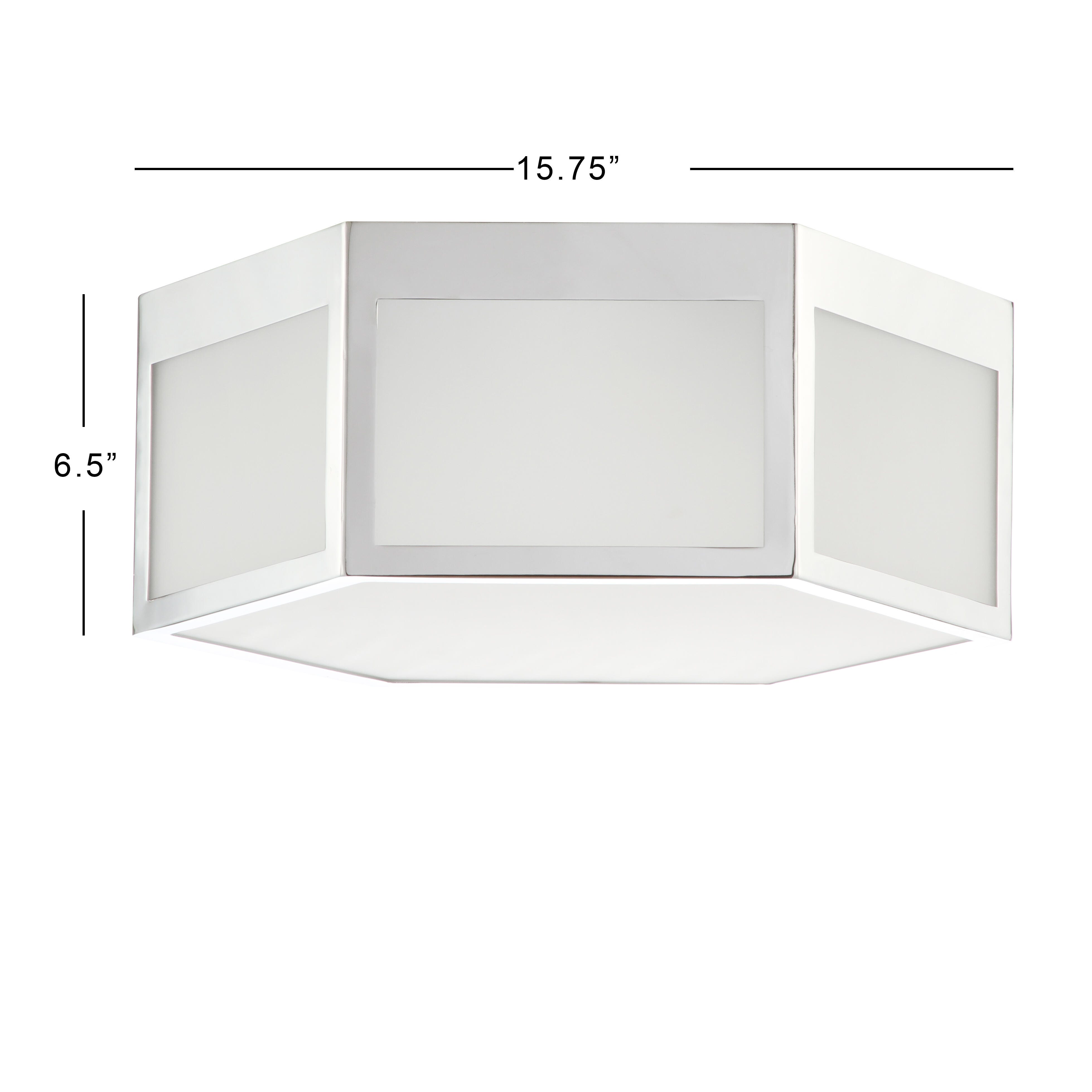 Jonathan Y Moderno 16" Flush Mount Light, , large
