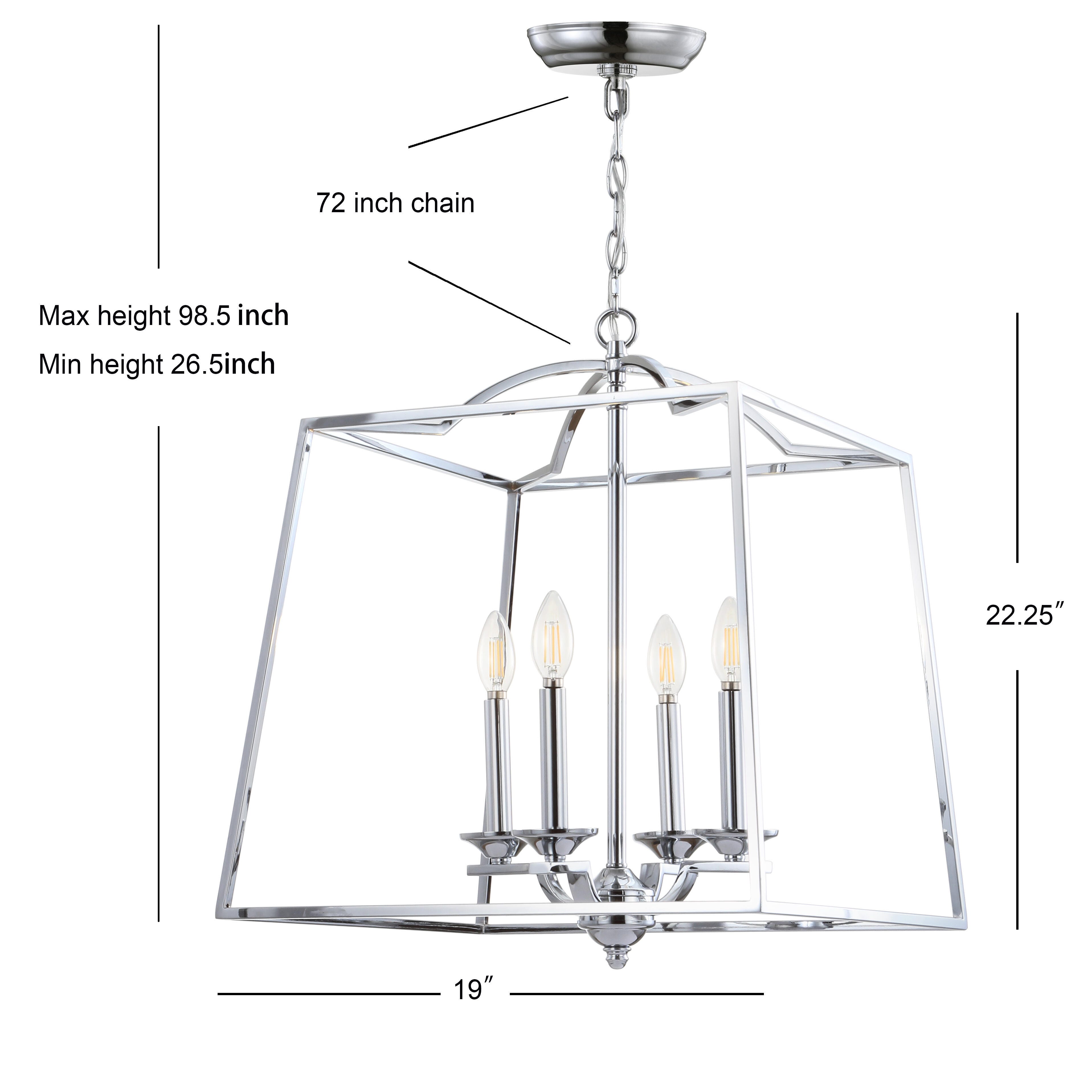 Jonathan Y 4-bulb Abstract Pendant Light, , large