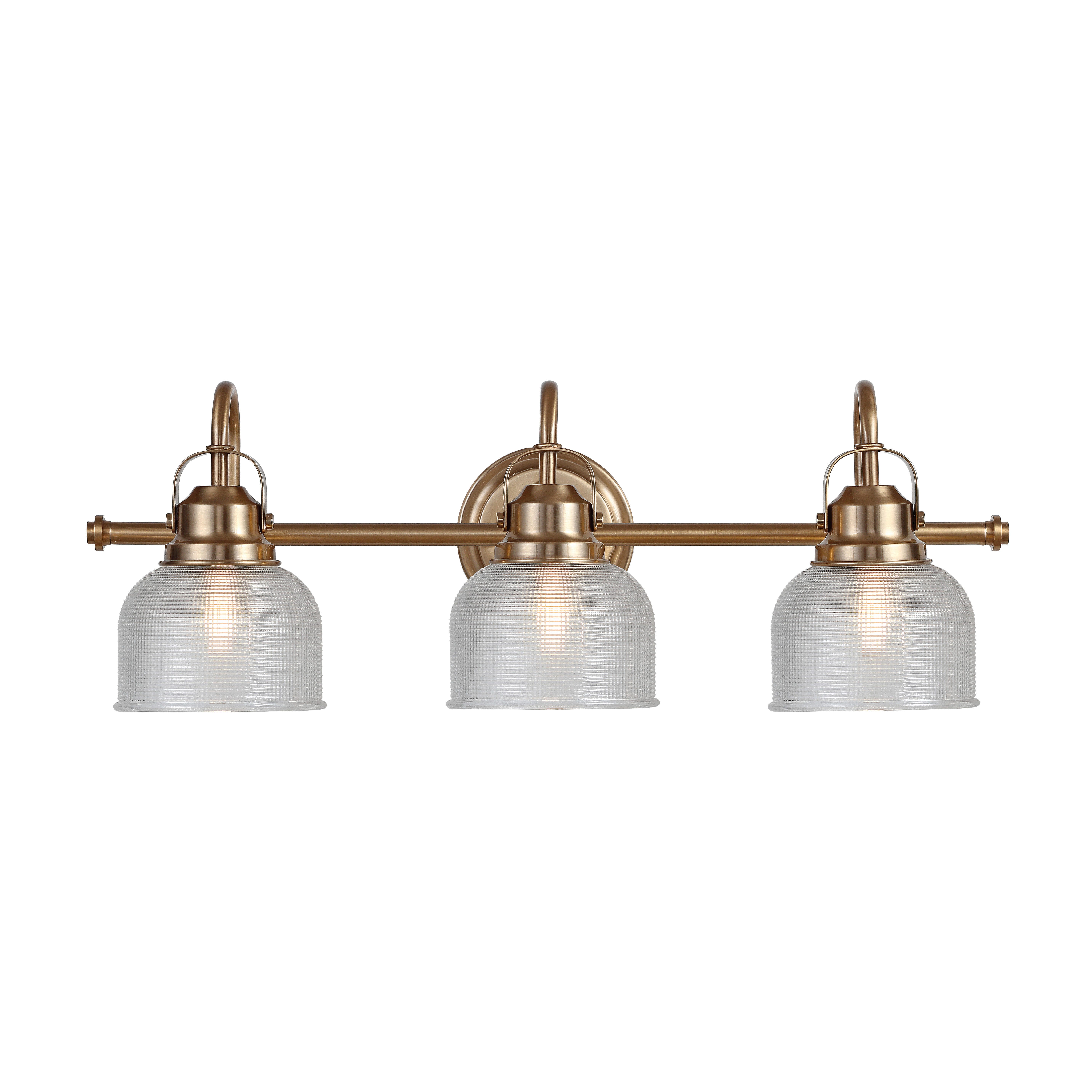 Jonathan Y 3-Light Sconce, Brass/Gold, large
