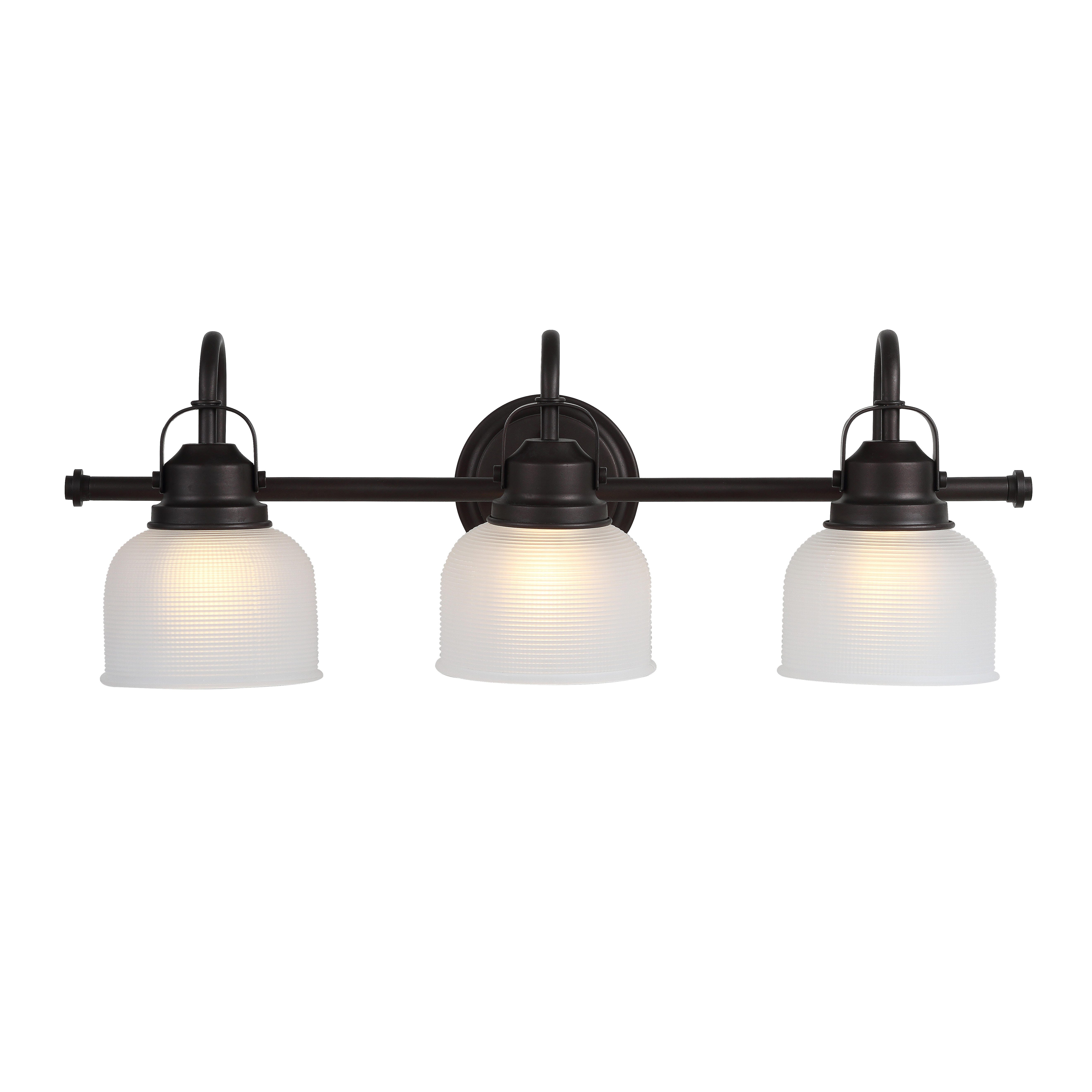 Jonathan Y 3-Light Sconce, Rubbed Bronze, large