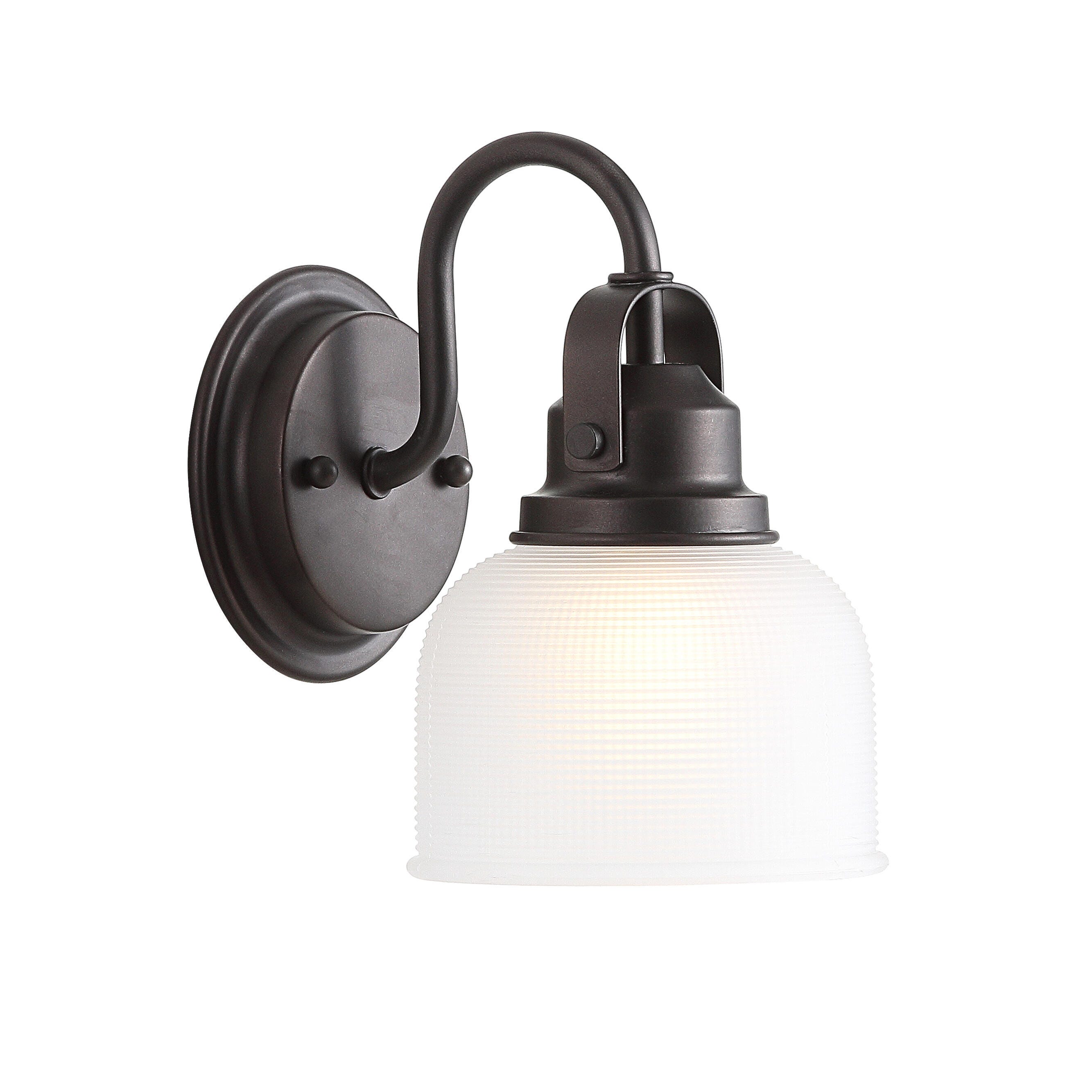 Jonathan Y 1-Light Round Sconce, Bronze, large
