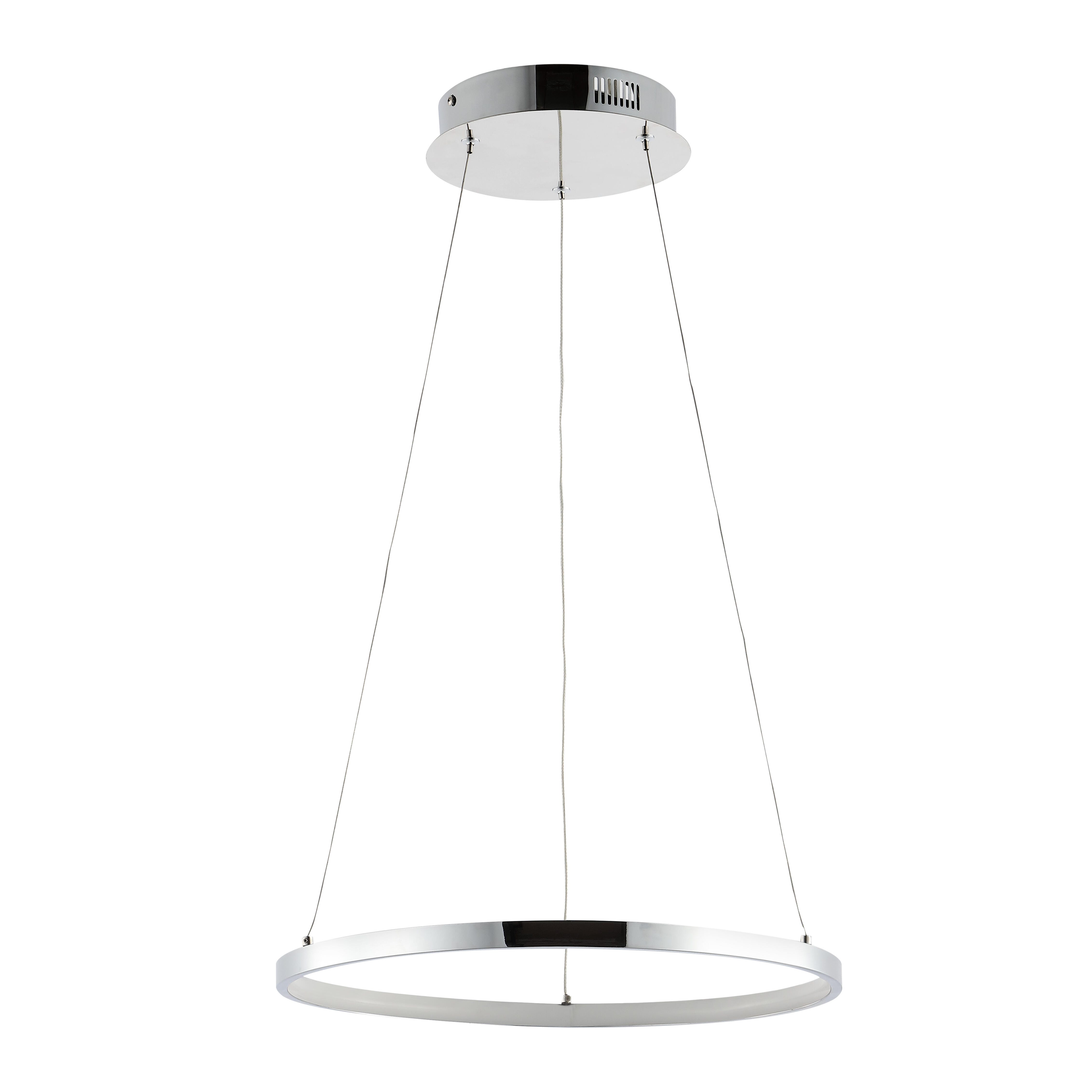 Jonathan Y Modern Pendant Light, Chrome, large