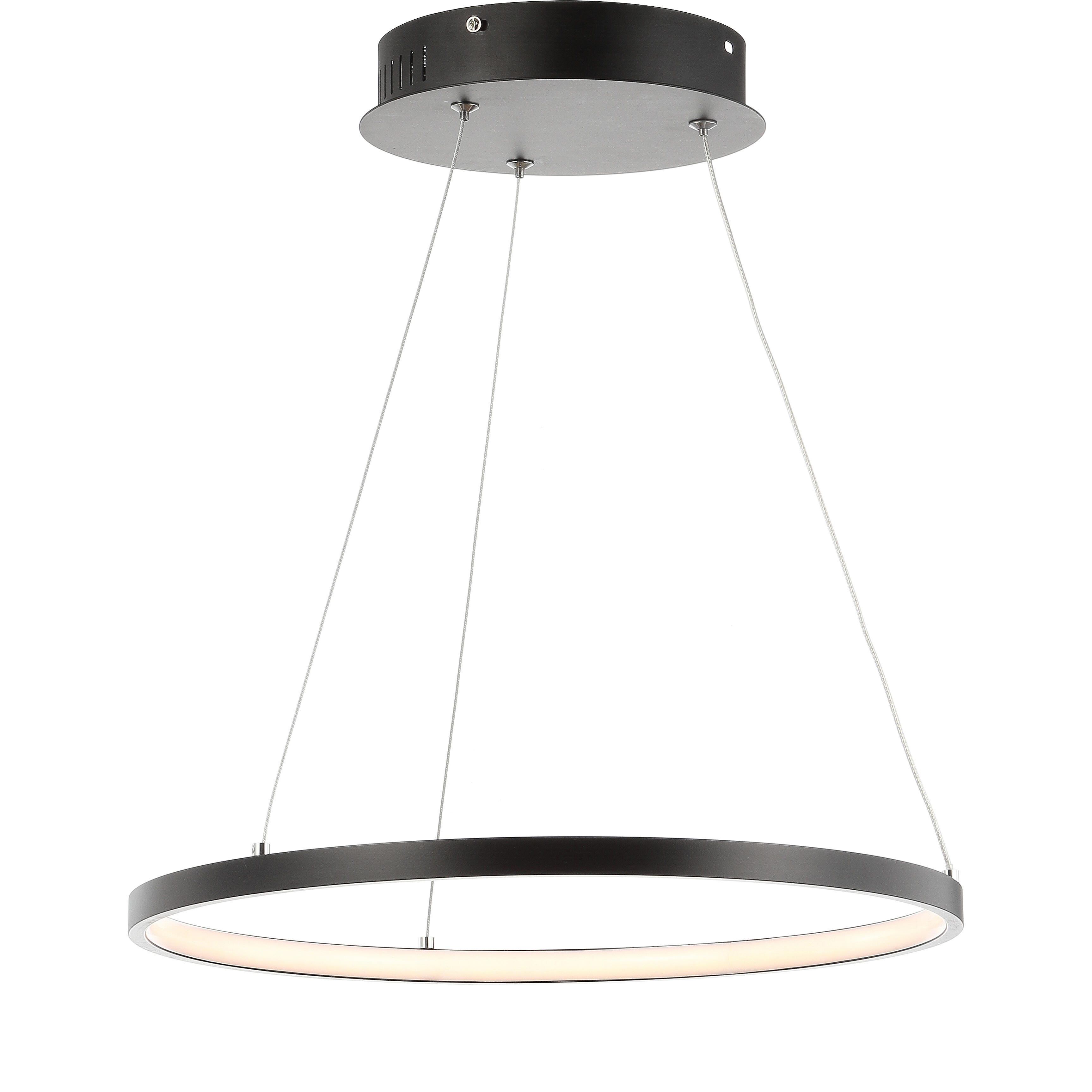 Jonathan Y Pendant Light, Matte Black, large