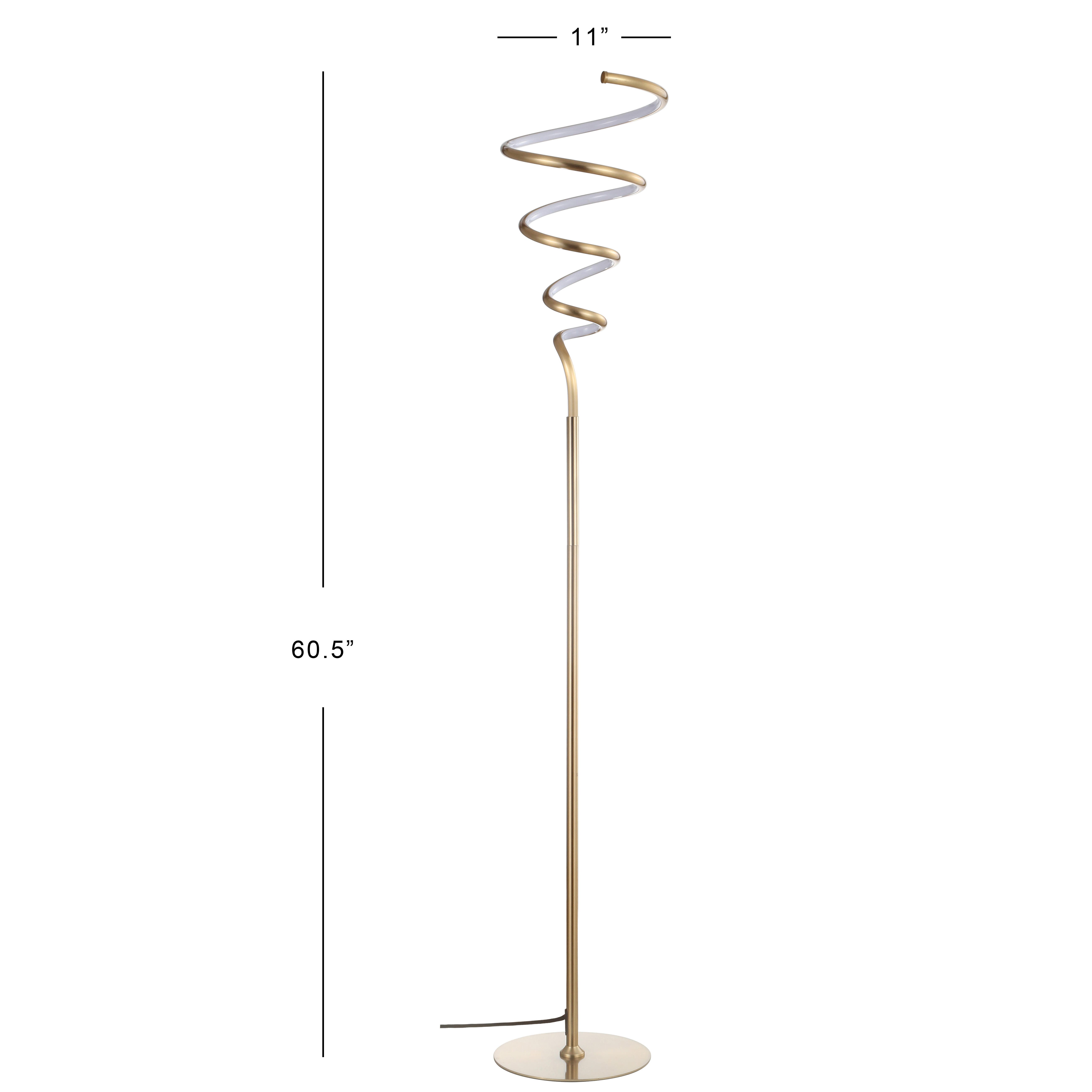Jonathan Y Floor Lamp, Gold, large