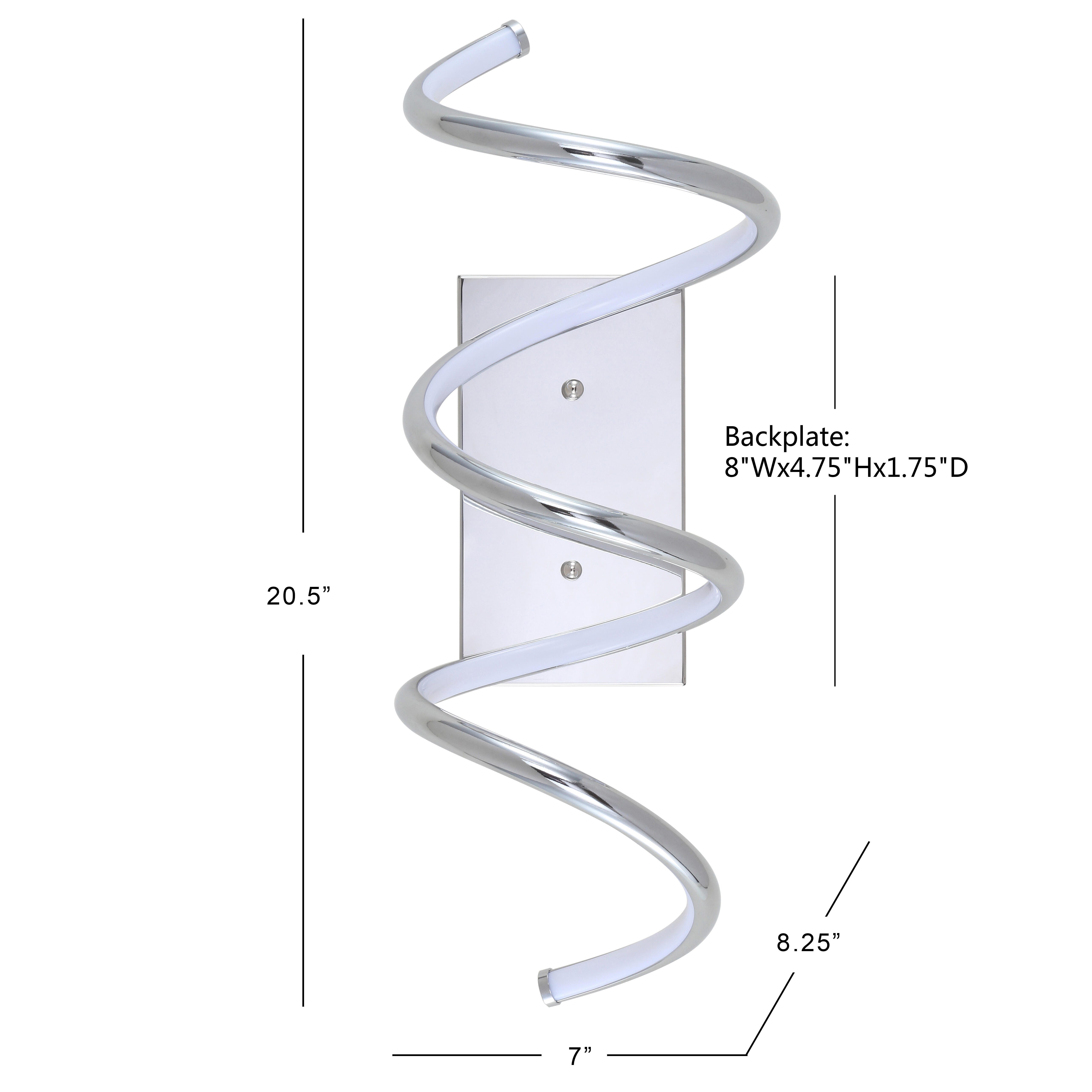 Jonathan Y Light Sconce, Chrome, large