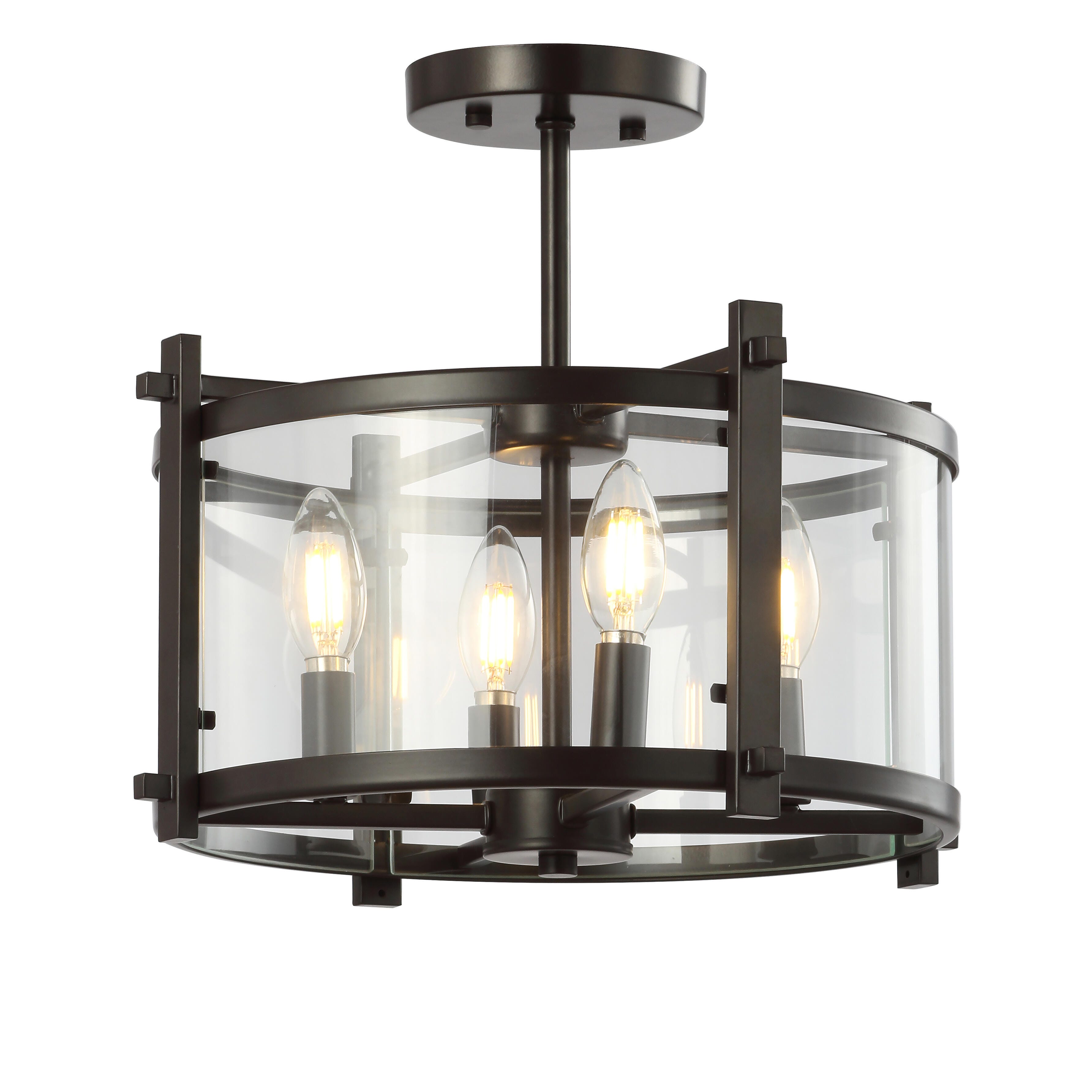 Jonathan Y Hampdon Flush Mount, , large