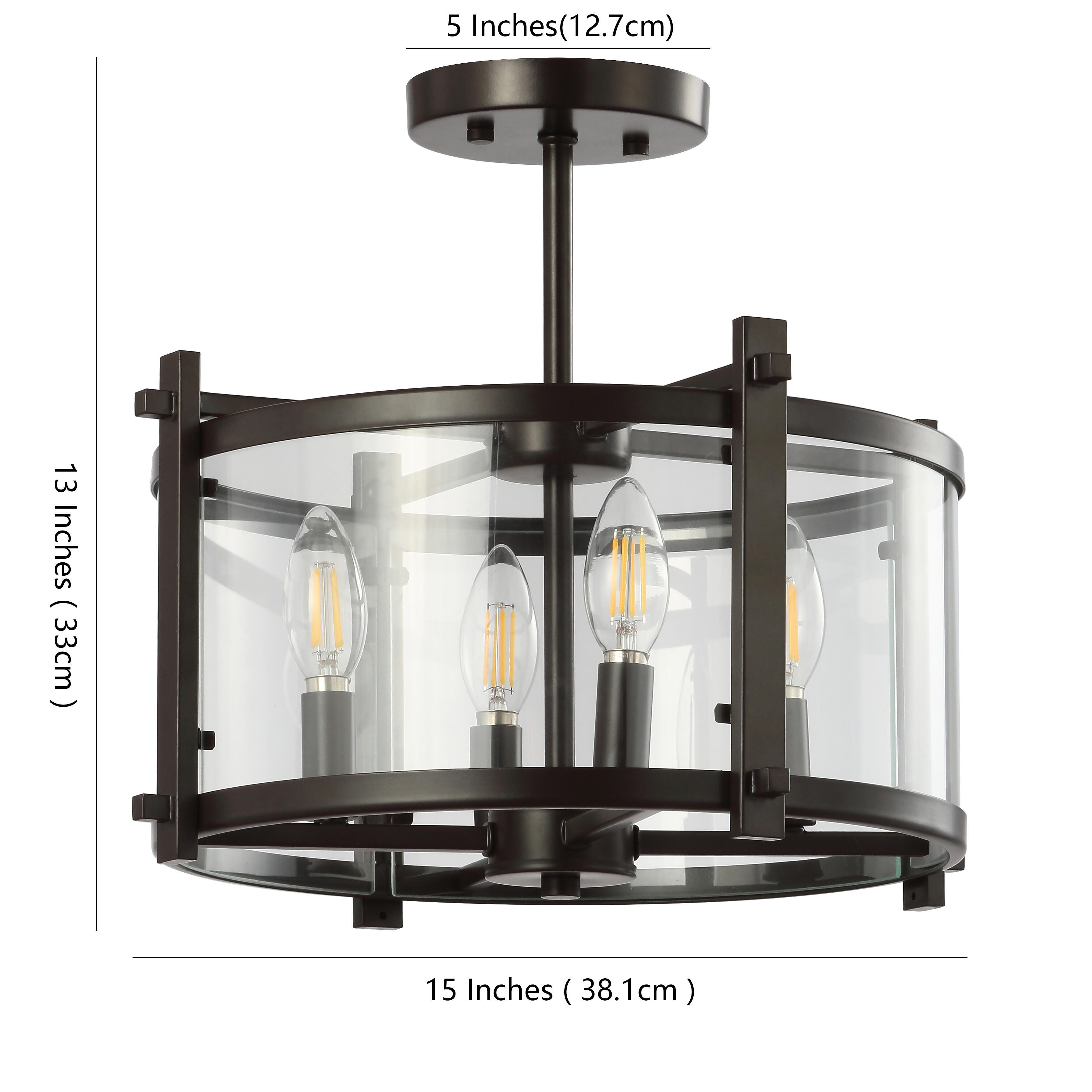 Jonathan Y Hampdon Flush Mount, , large