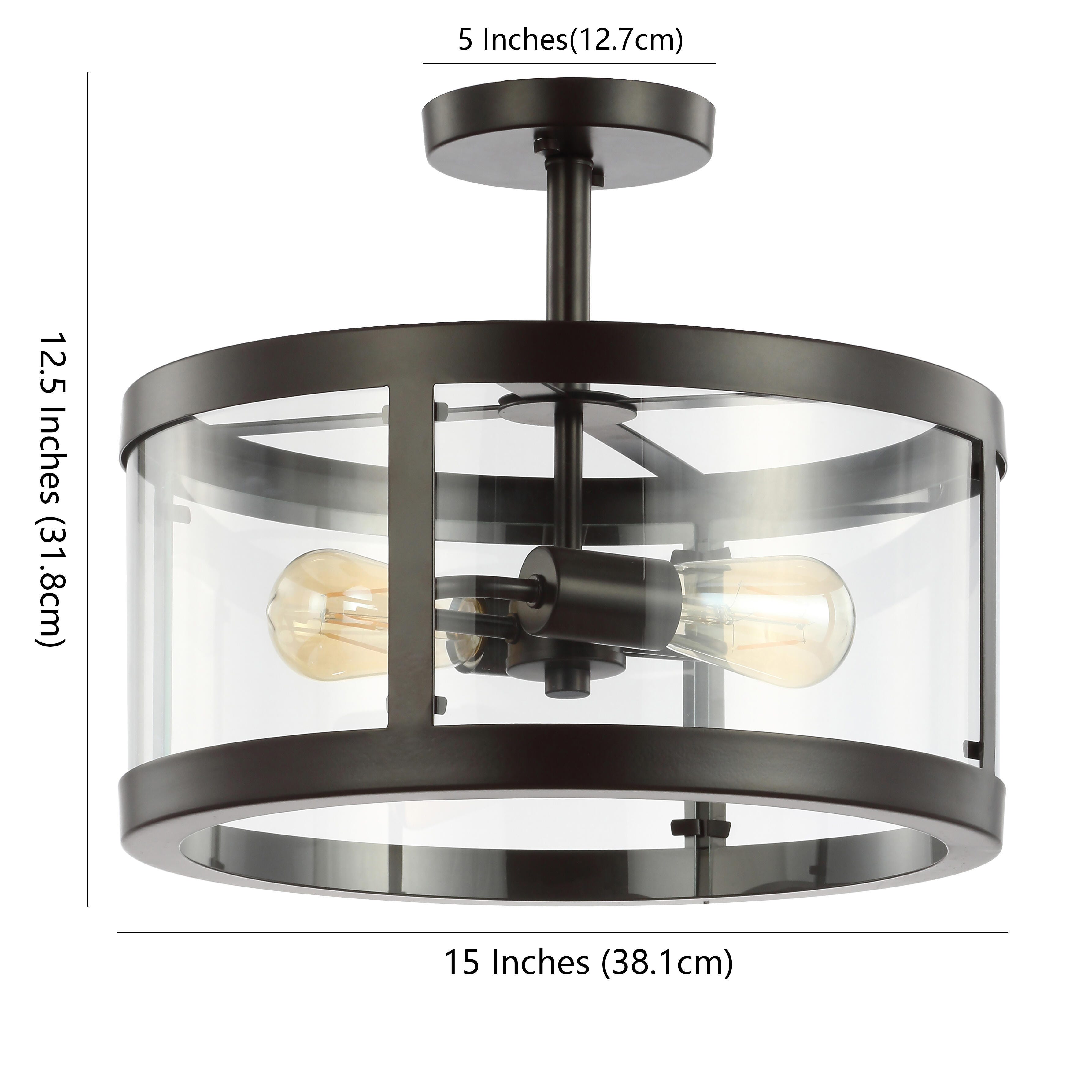 Jonathan Y Herndon 2-Light Flush Mount, , large