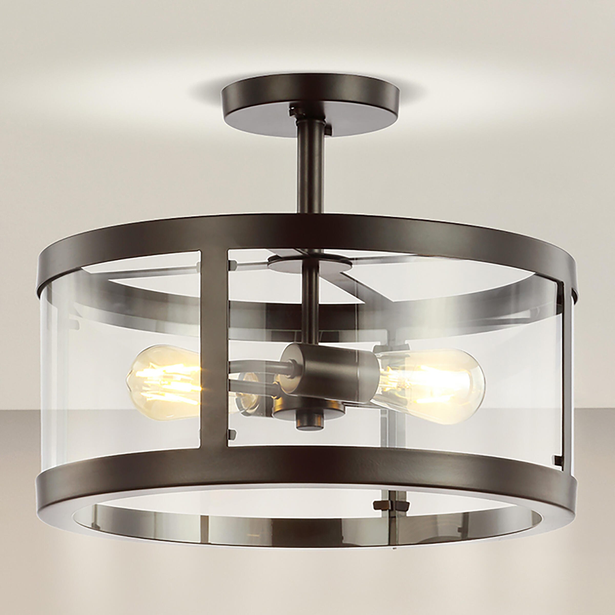 Jonathan Y Herndon 2-Light Flush Mount, , large