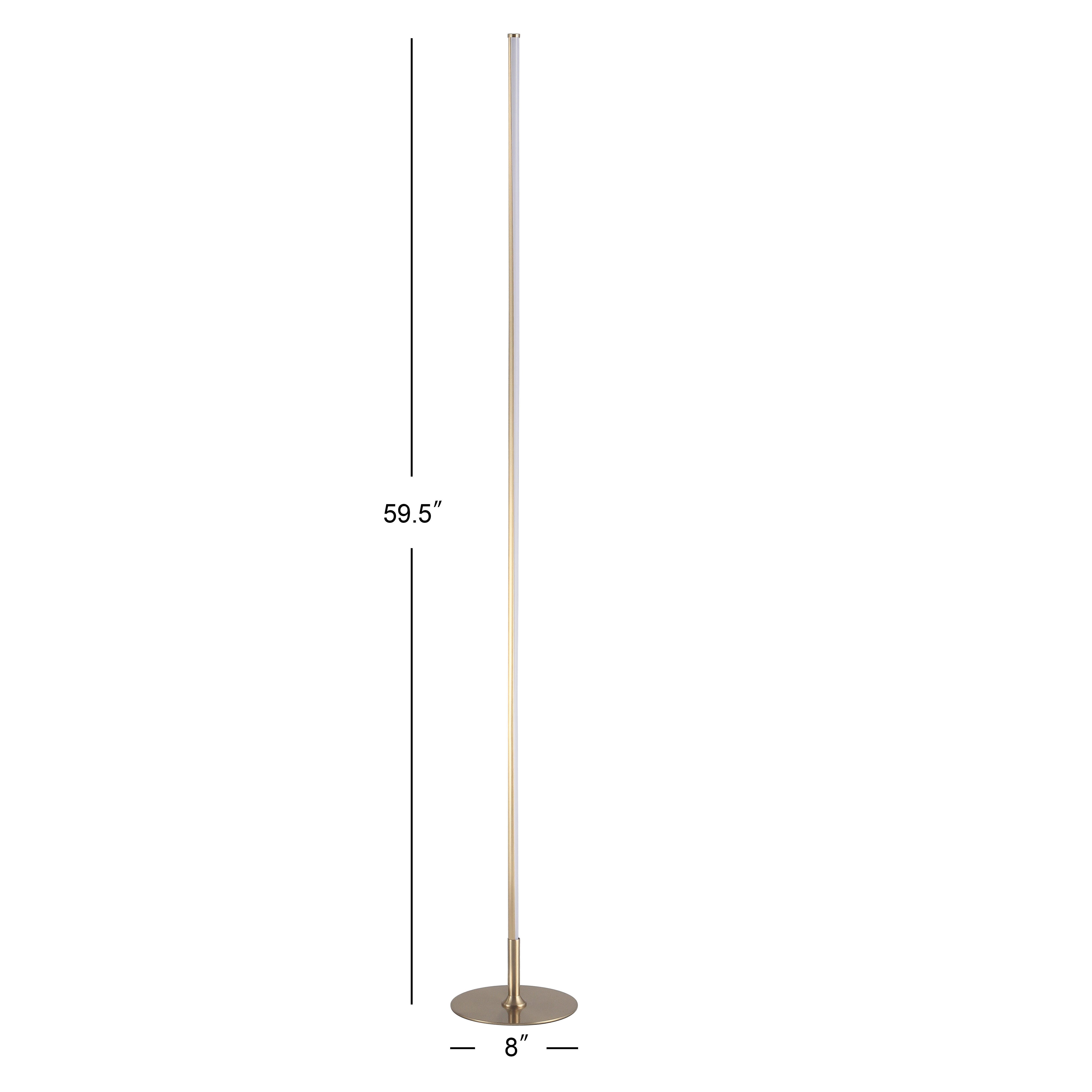 Jonathan Y Iris Floor Lamp, Gold, large