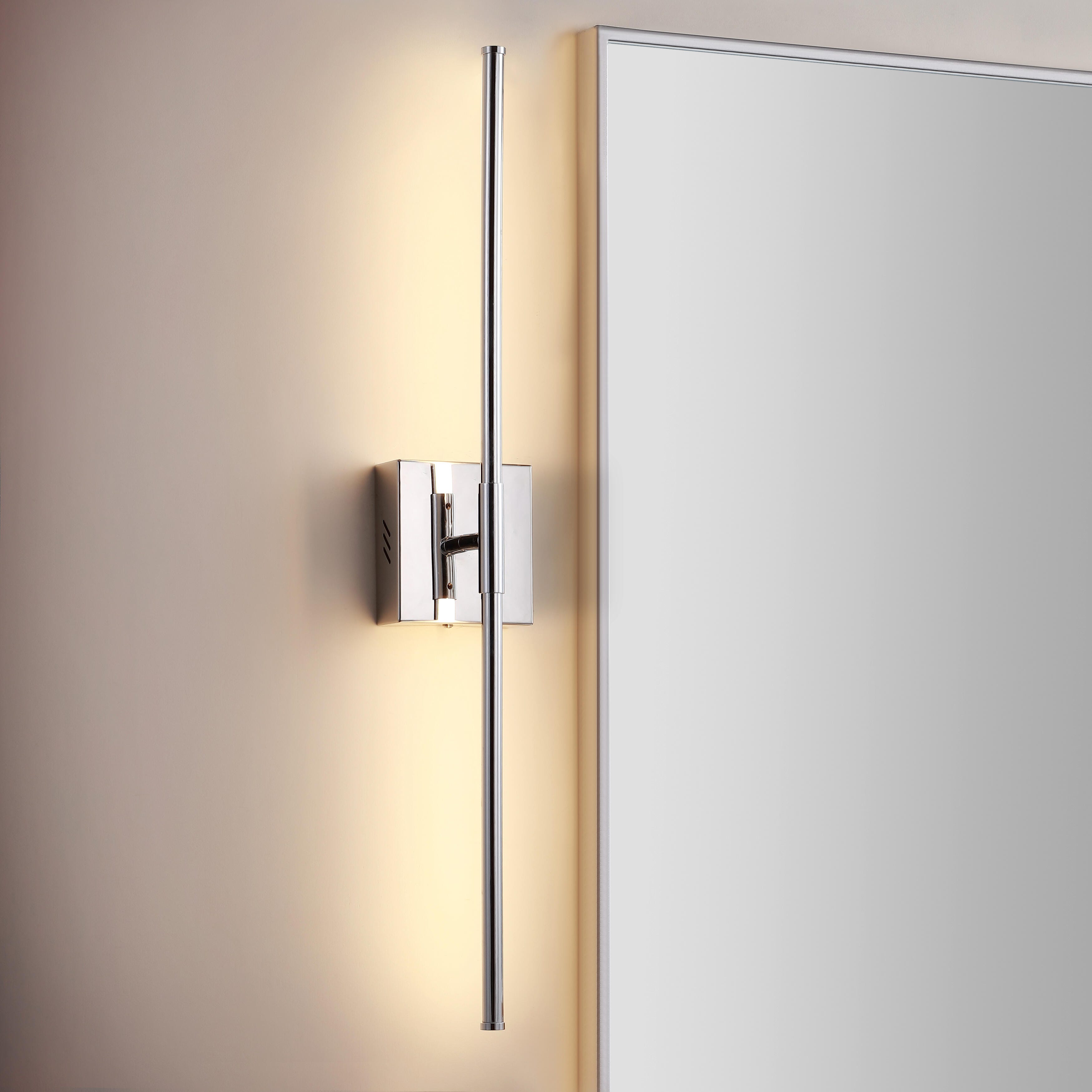 Jonathan Y Makena Wall Sconce, Chrome, large