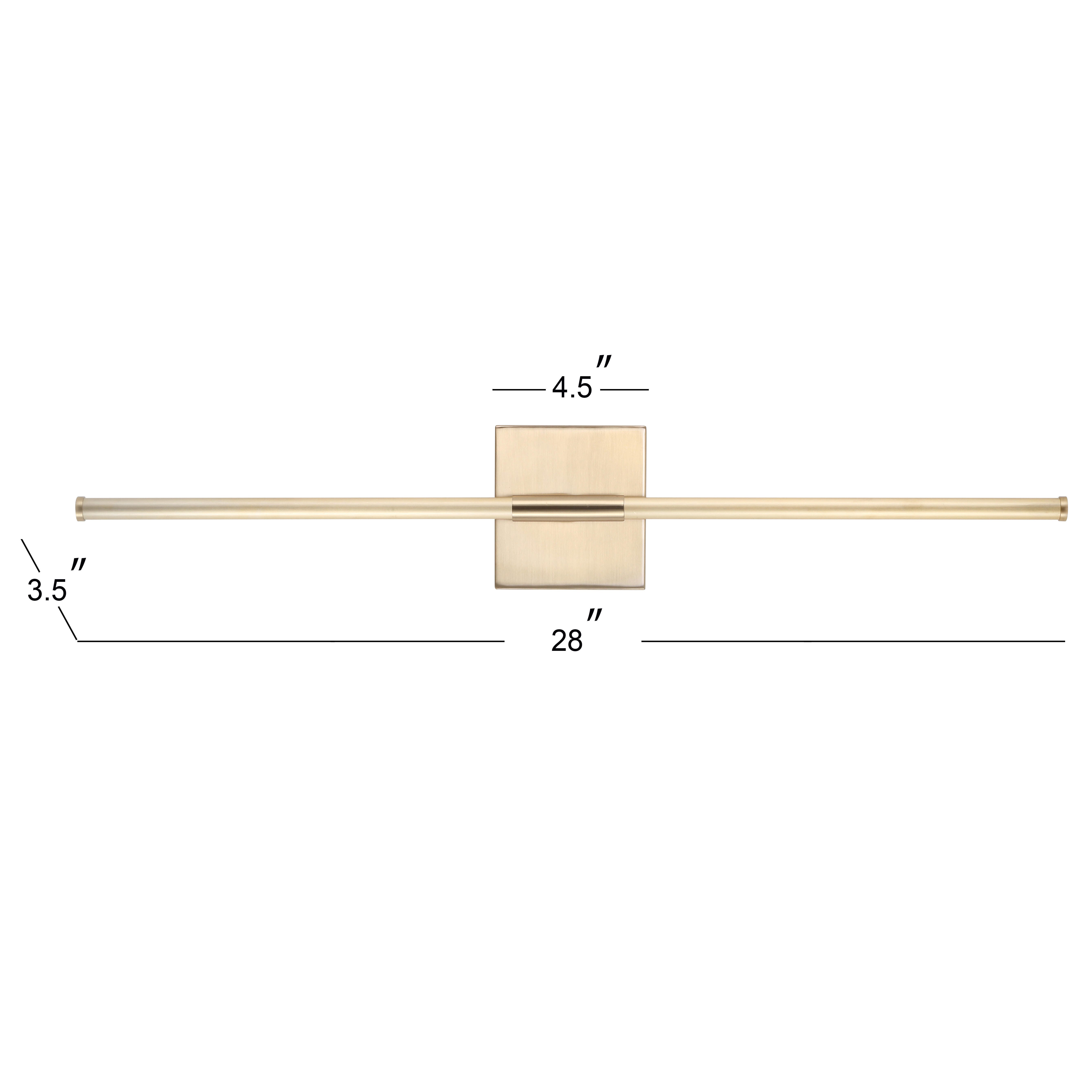 Jonathan Y Makena Wall Sconce, Gold, large