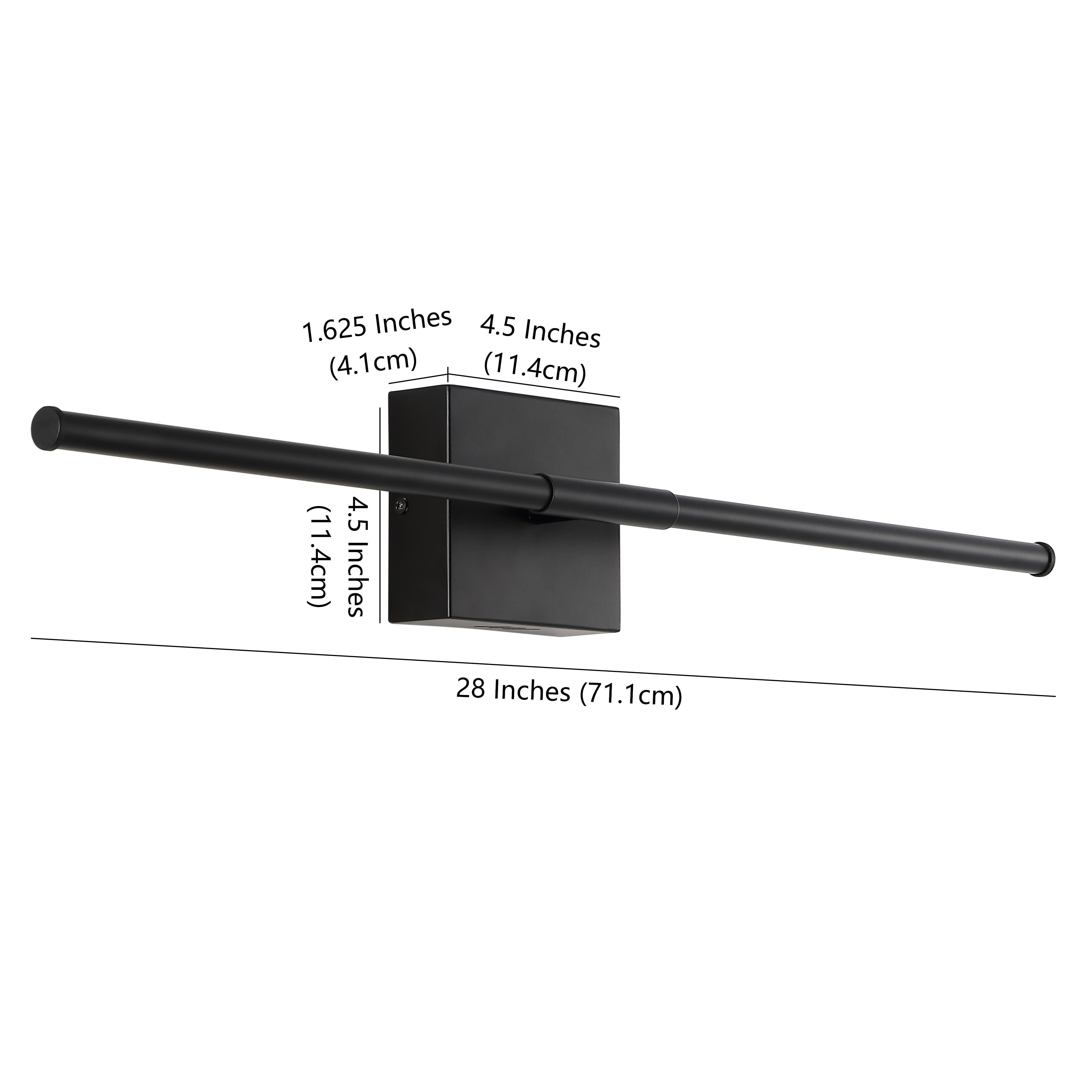 Jonathan Y Makena Wall Sconce, Black, large