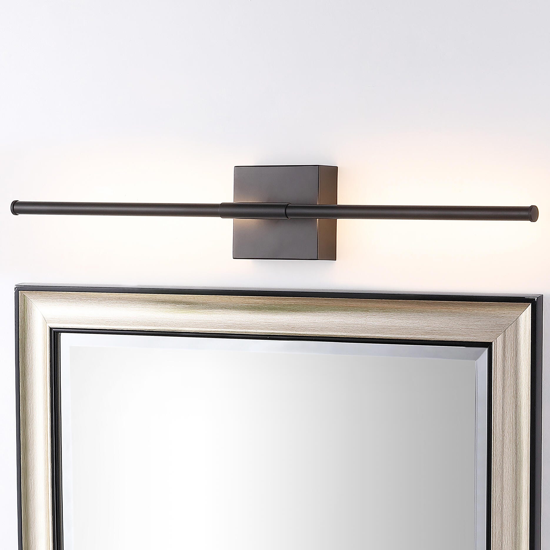 Jonathan Y Makena Wall Sconce, Black, large