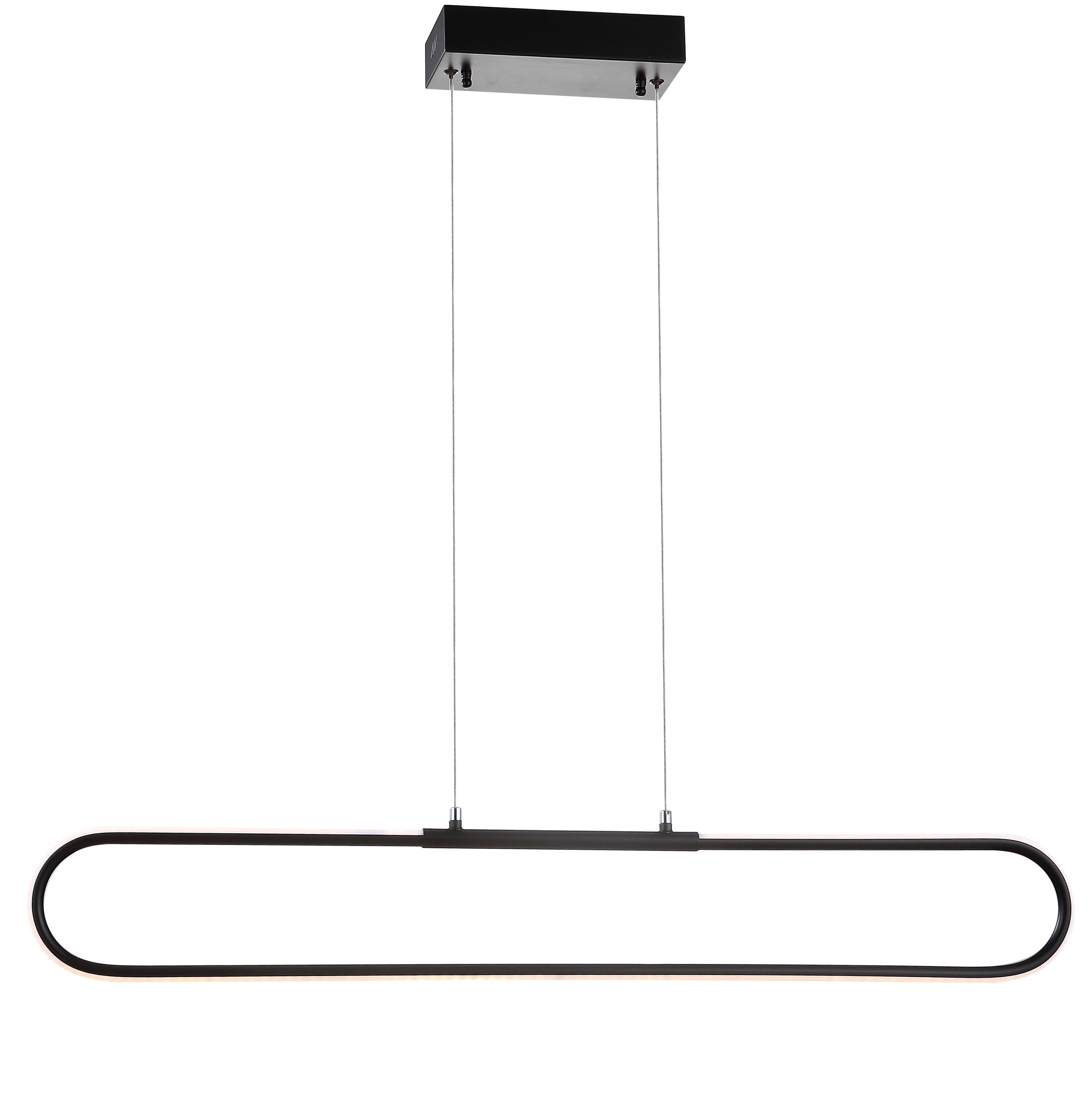 Jonathan Y Ned Pendant Light, Black, large