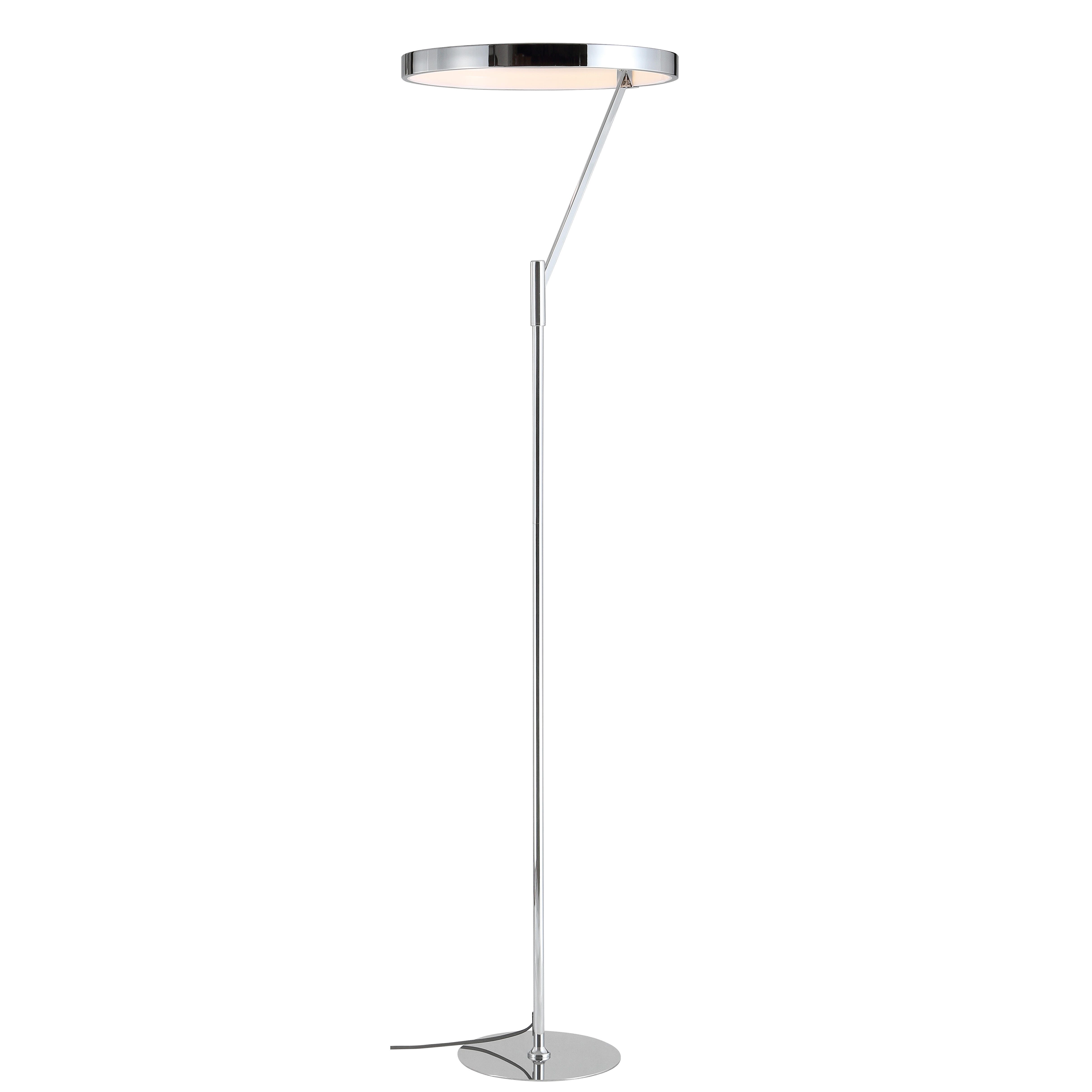Jonathan Y Owen Floor Lamp, Chrome, large