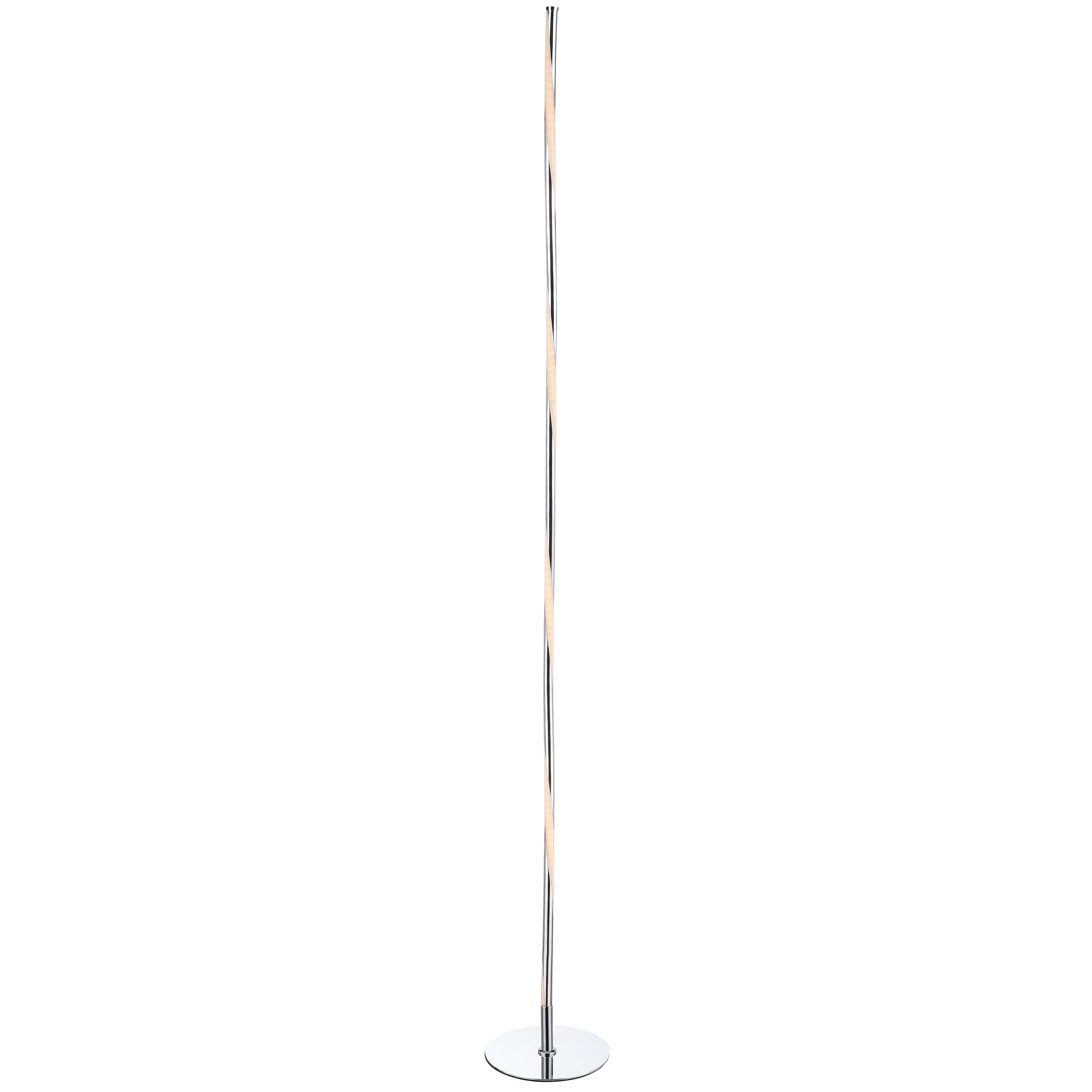 Jonathan Y Pilar Floor Lamp, Chrome, large