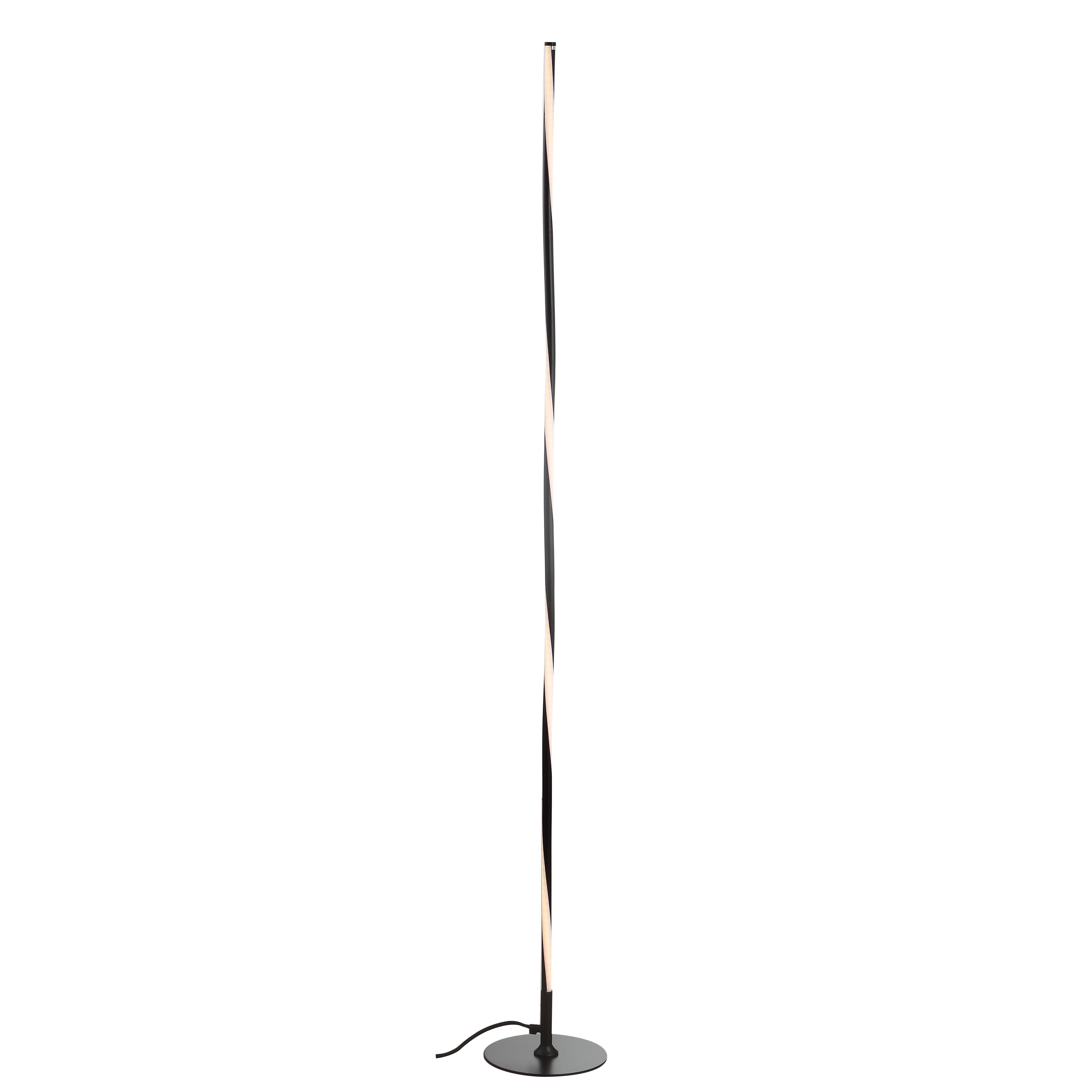 Jonathan Y Pilar Floor Lamp, Black, large