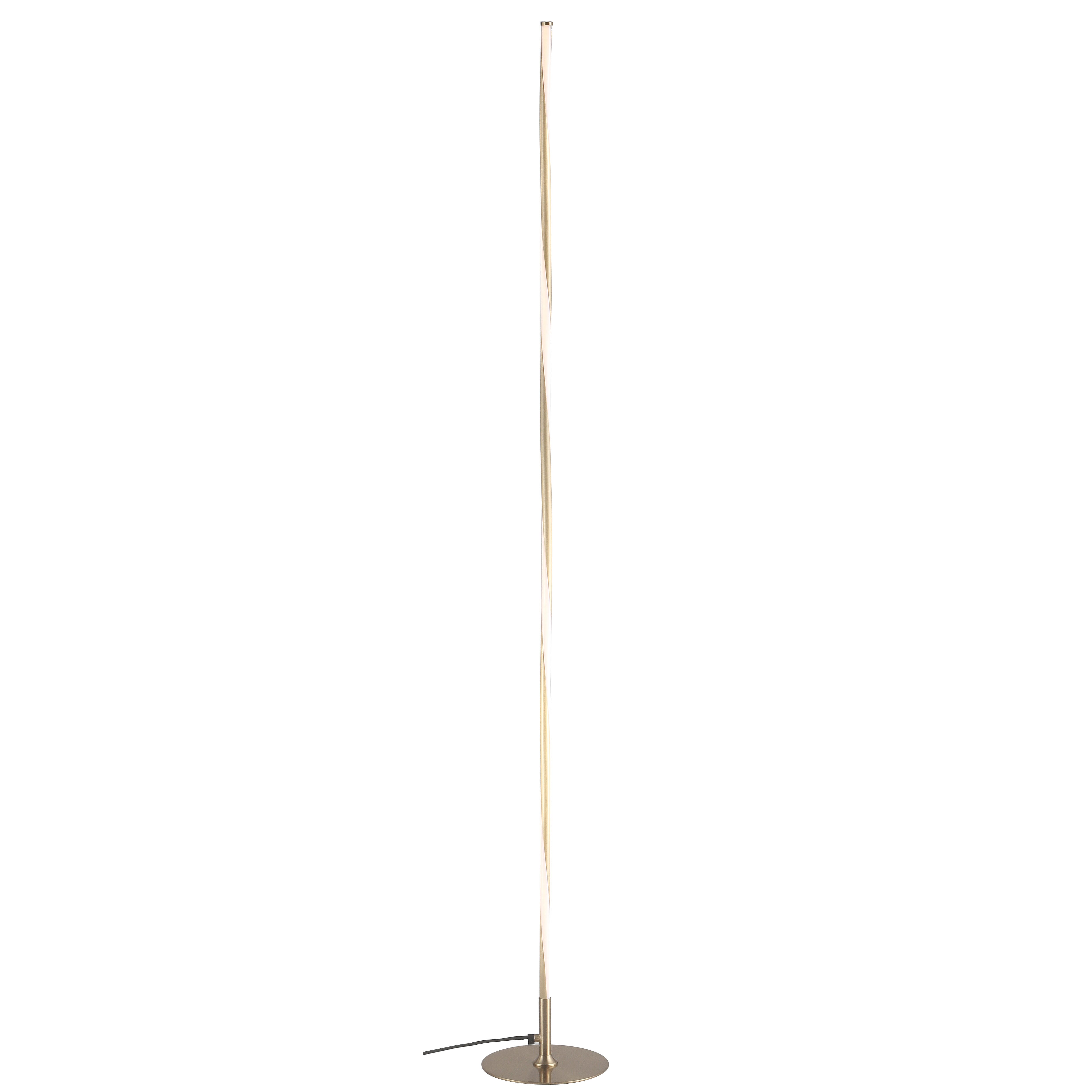 Jonathan Y Pilar Floor Lamp, Gold, large