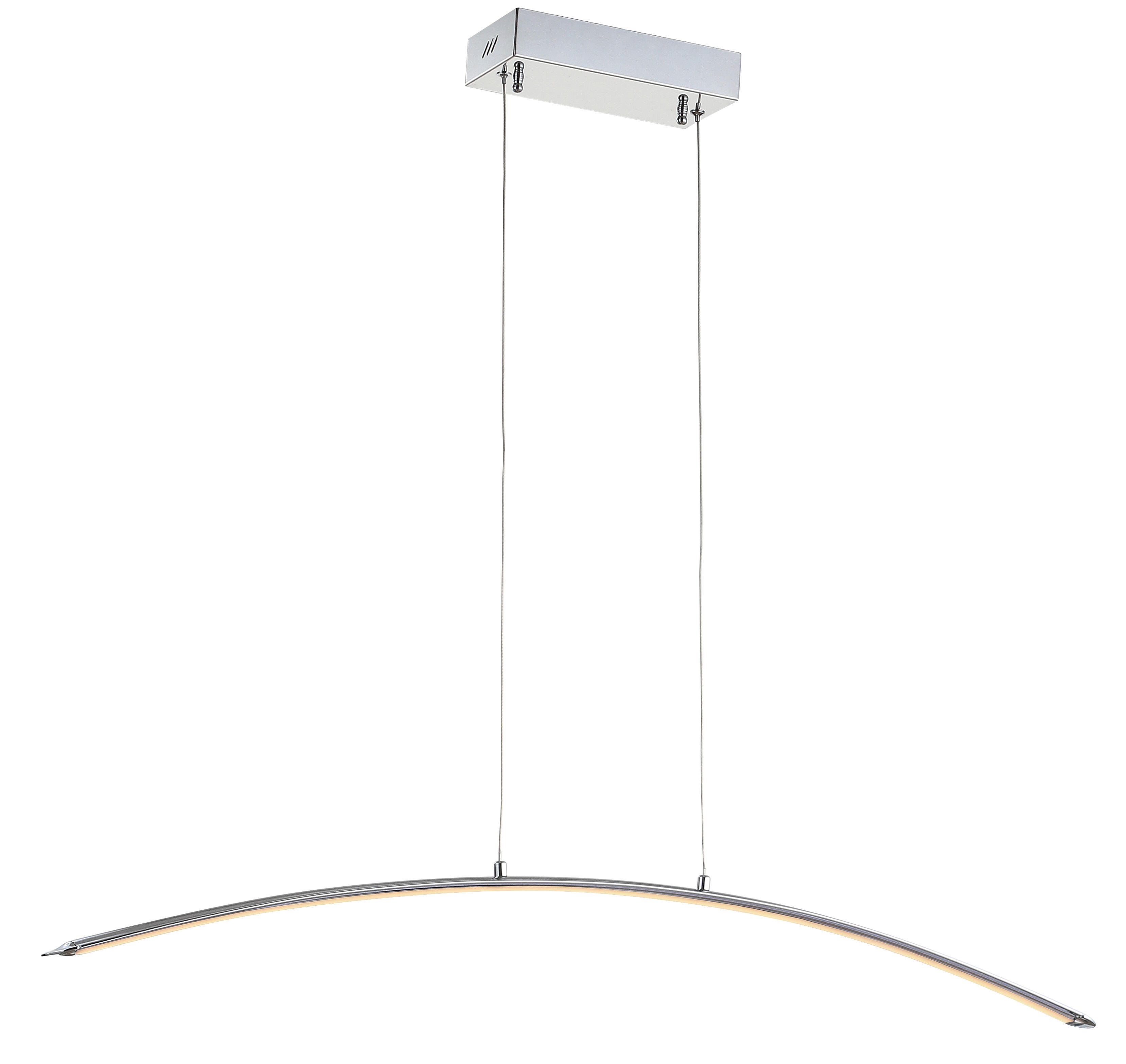 Jonathan Y Roxanna Pendant Light, Chrome, large