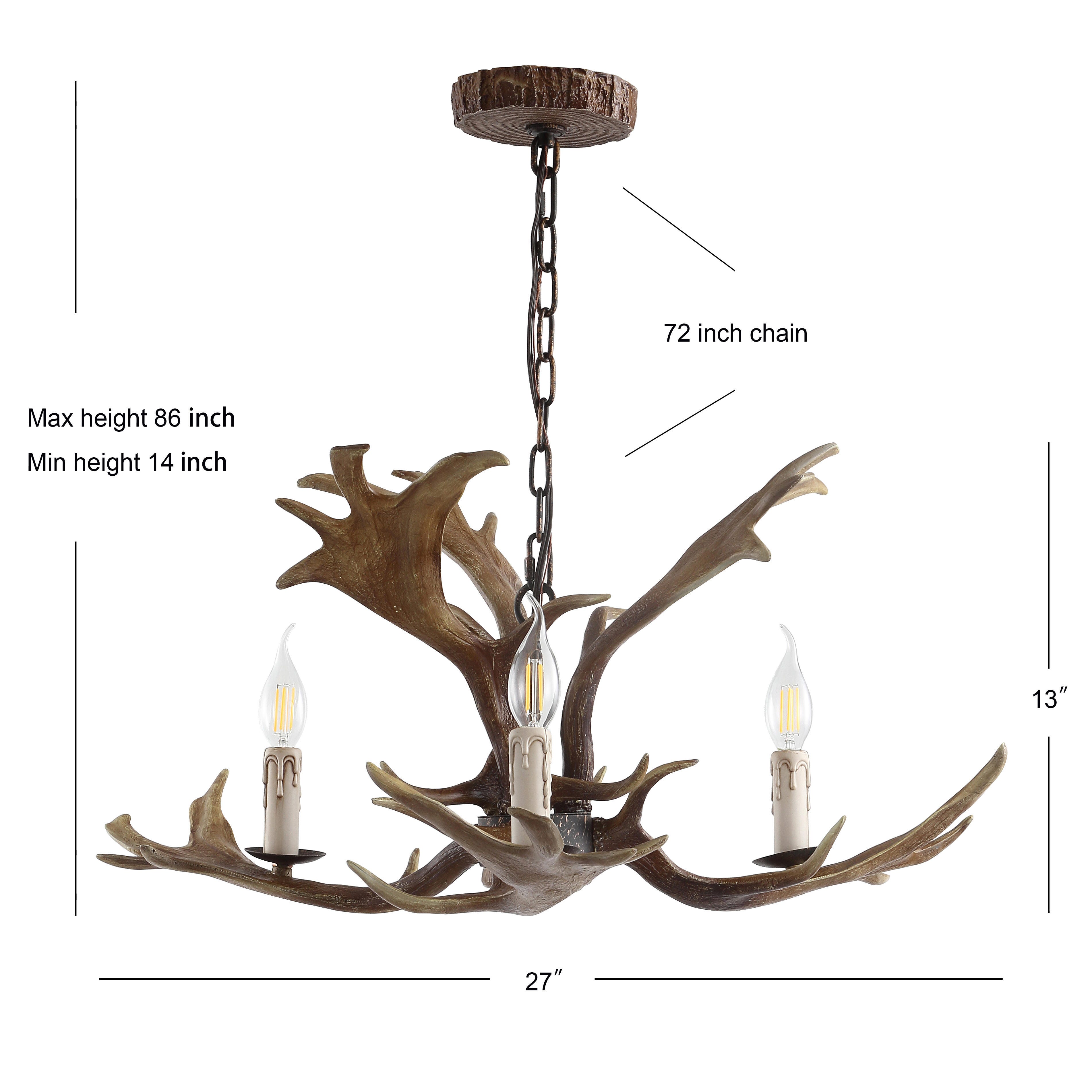 Jonathan Y Speller 3-Light Chandelier, , large