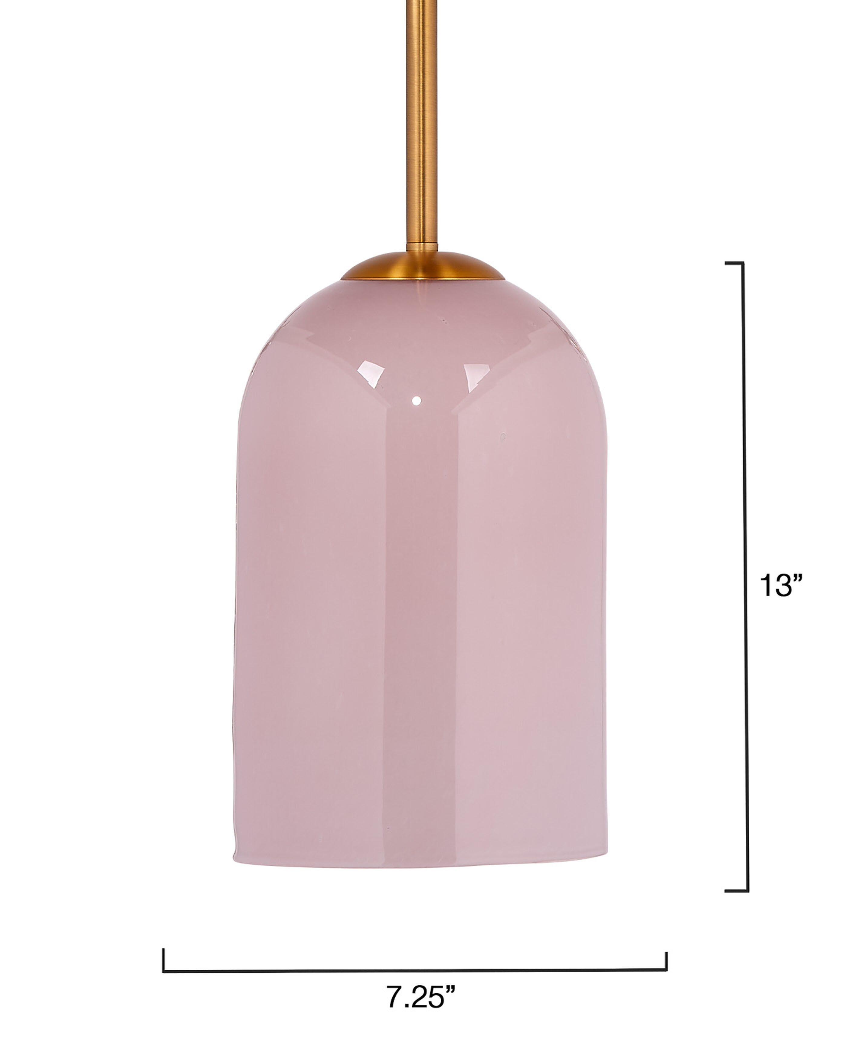 Relaxed Elegance Carrie Pendant Light, Pink, large
