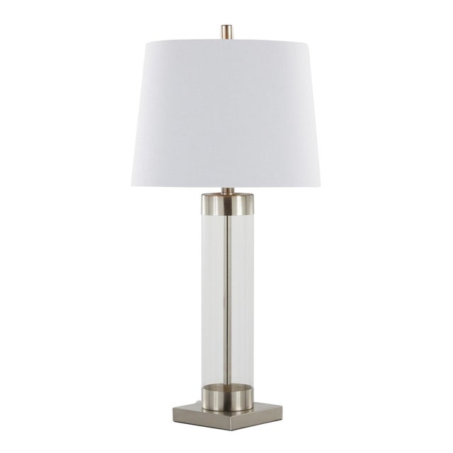 LumiSource Glacier Table Lamp (Set of 2), Clear