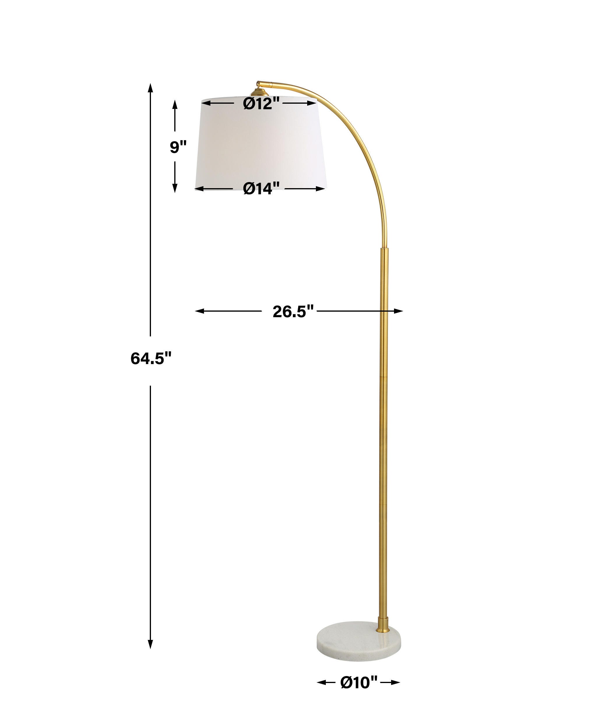 Exalted Living Arc Floor Lamp, , large