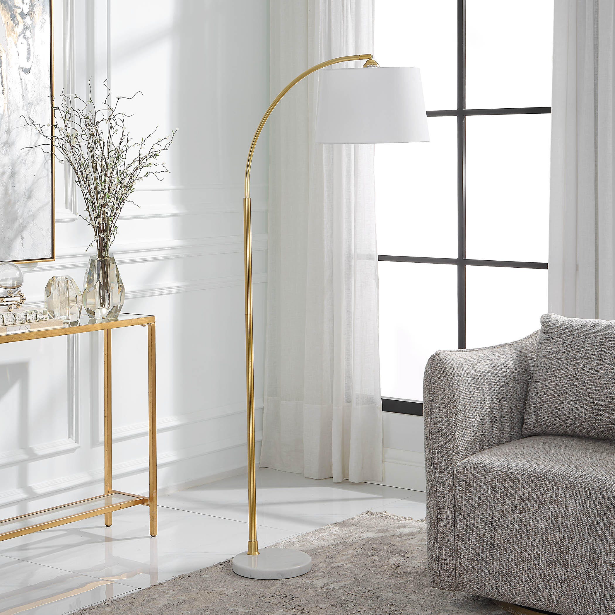 Exalted Living Arc Floor Lamp, , large