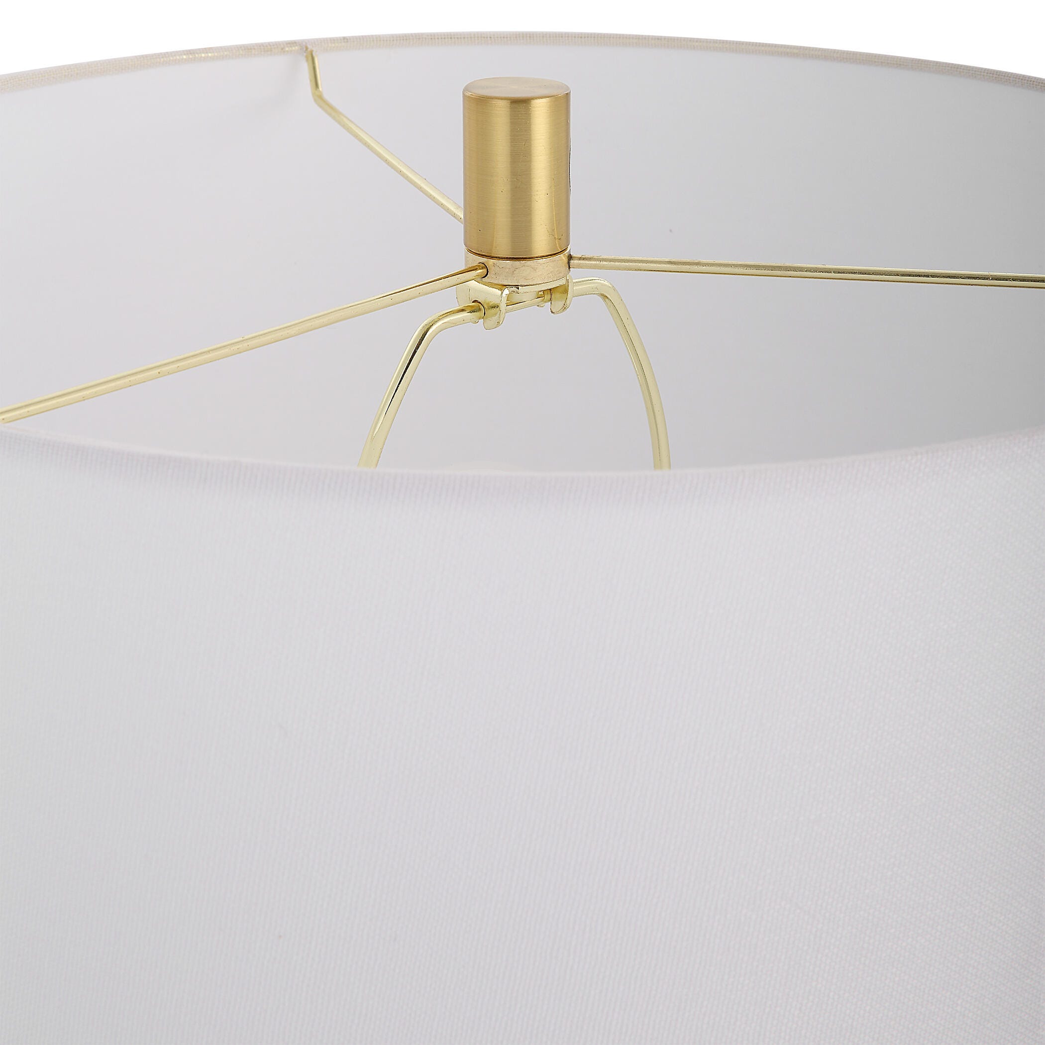 Exalted Living Cylinders Table Lamp, White, large