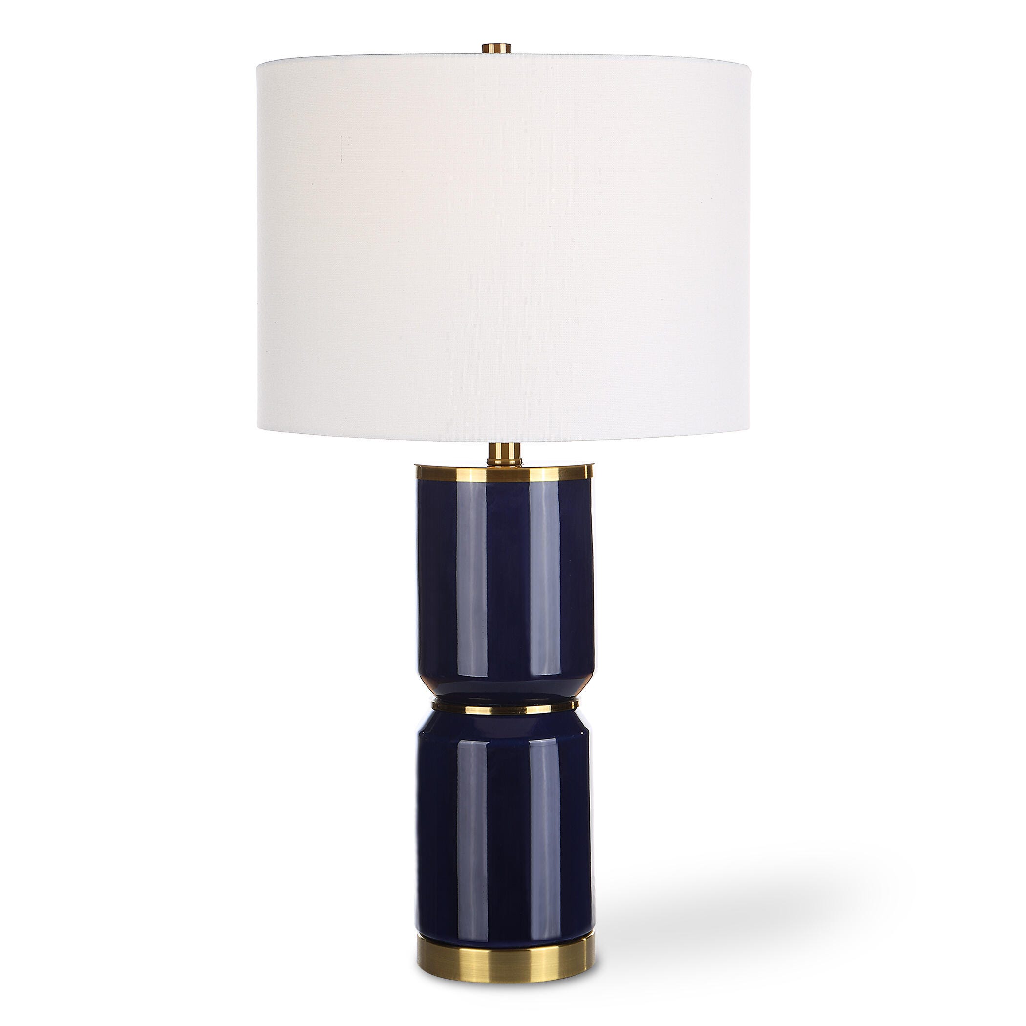 Exalted Living Cylinders Table Lamp, Blue, large