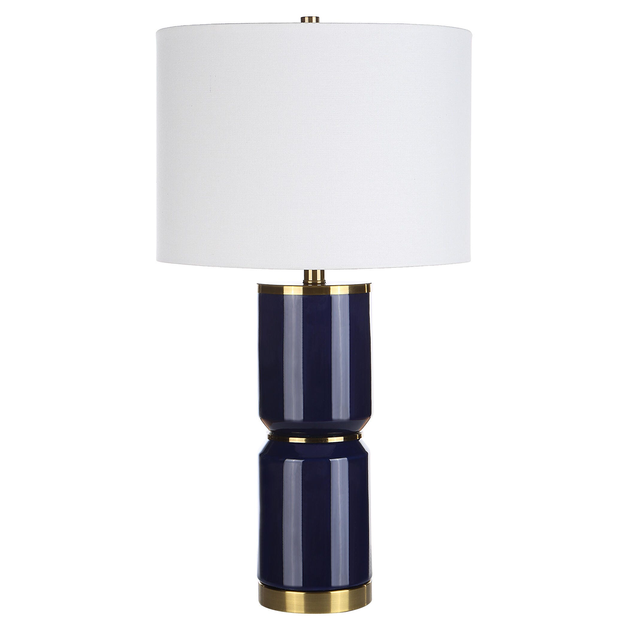 Exalted Living Cylinders Table Lamp, Blue, large