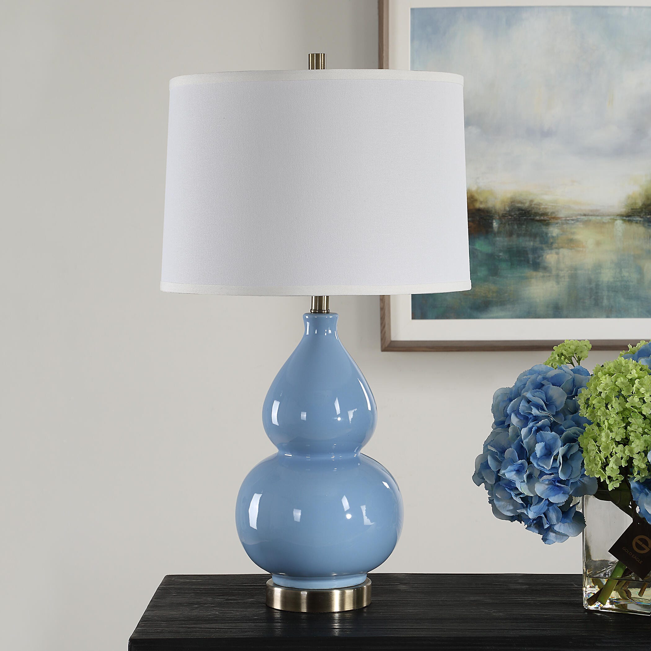 Exalted Living Illuminate Table Lamp, Light Blue, large