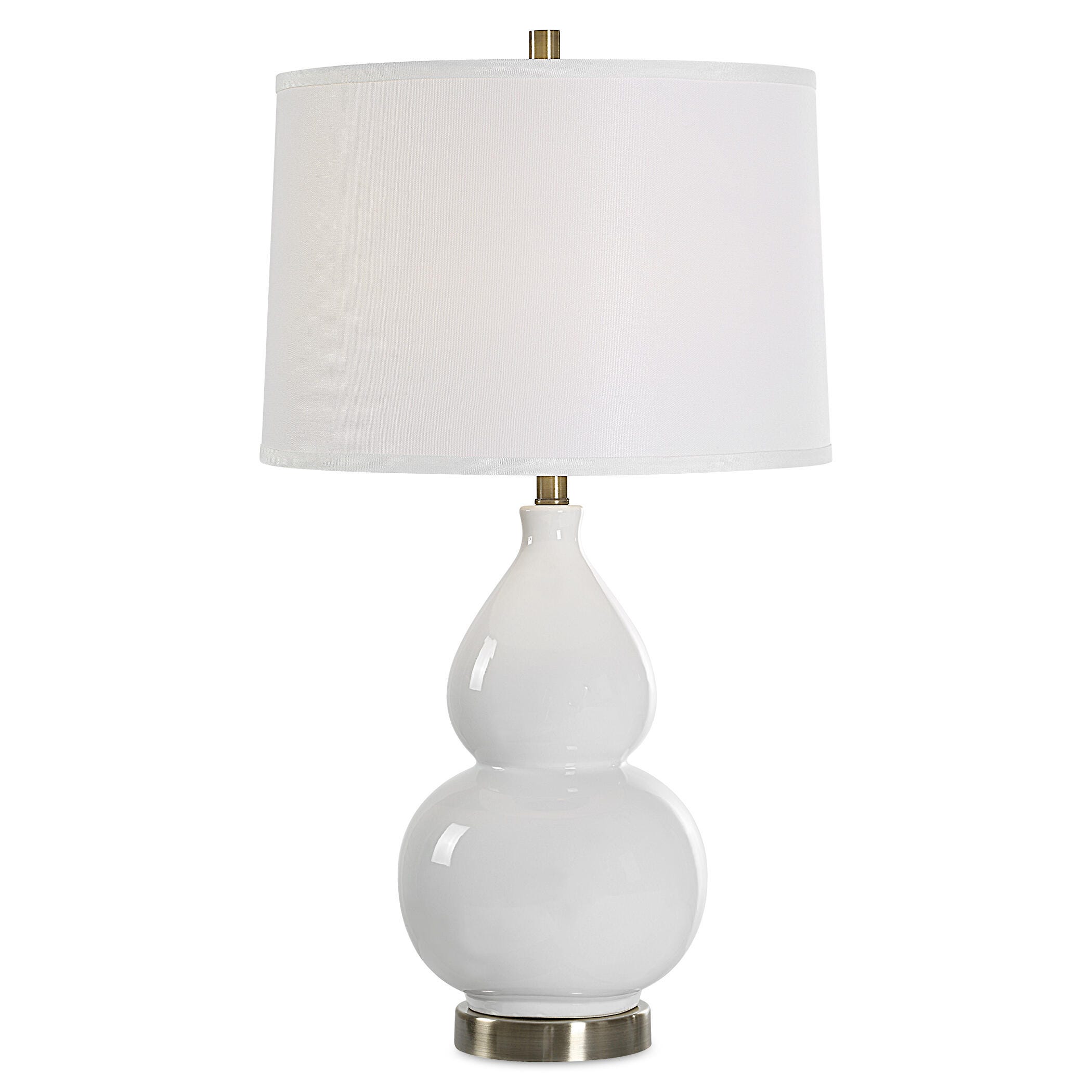 Exalted Living Illuminate Table Lamp, White, large