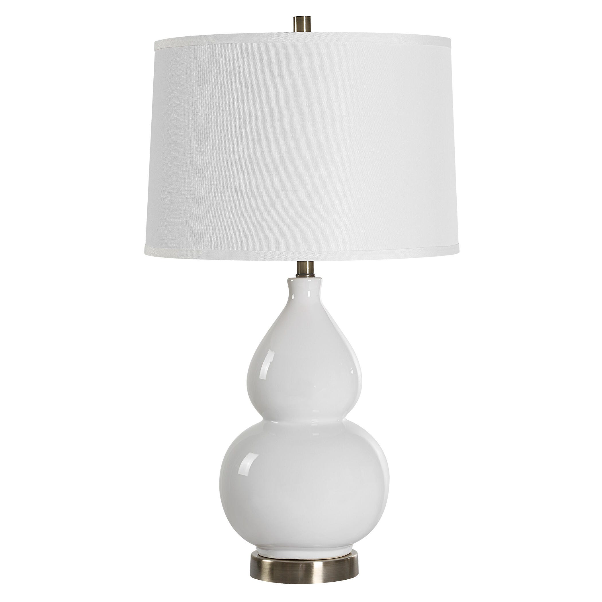Exalted Living Illuminate Table Lamp, White, large