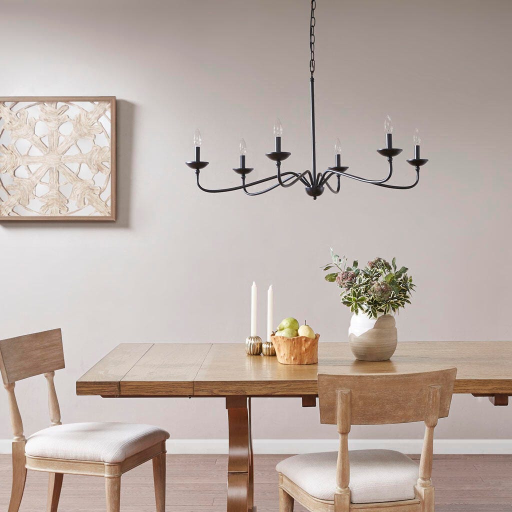 Ink+Ivy Brighton 6-Light Chandelier, , large