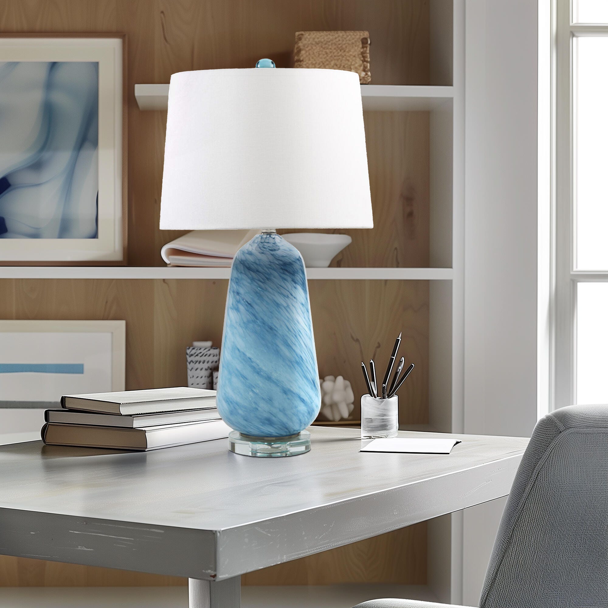 Ink+Ivy Aquaviva Table Lamp, , large