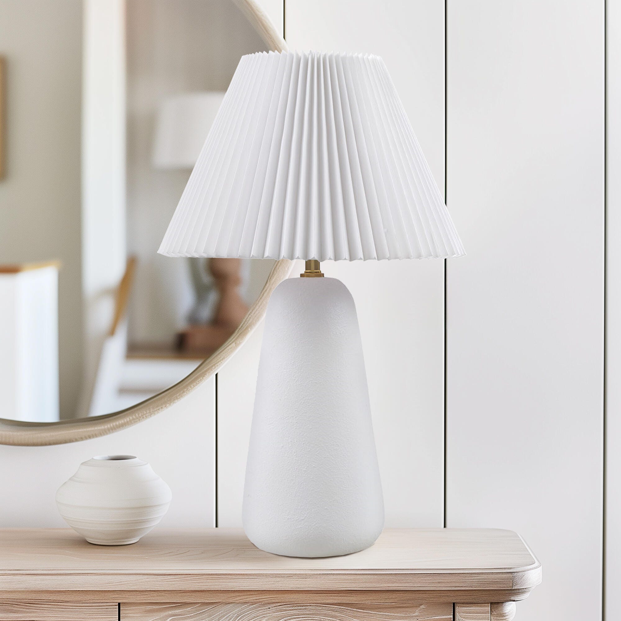 Ink+Ivy Veluna Table Lamp With Fluted, , large