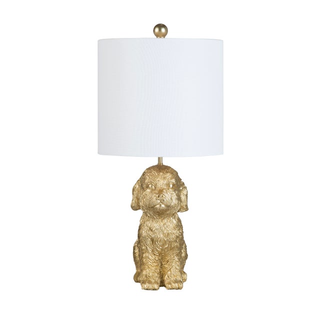 Evolution Doodle Dog Table Lamp, Gold