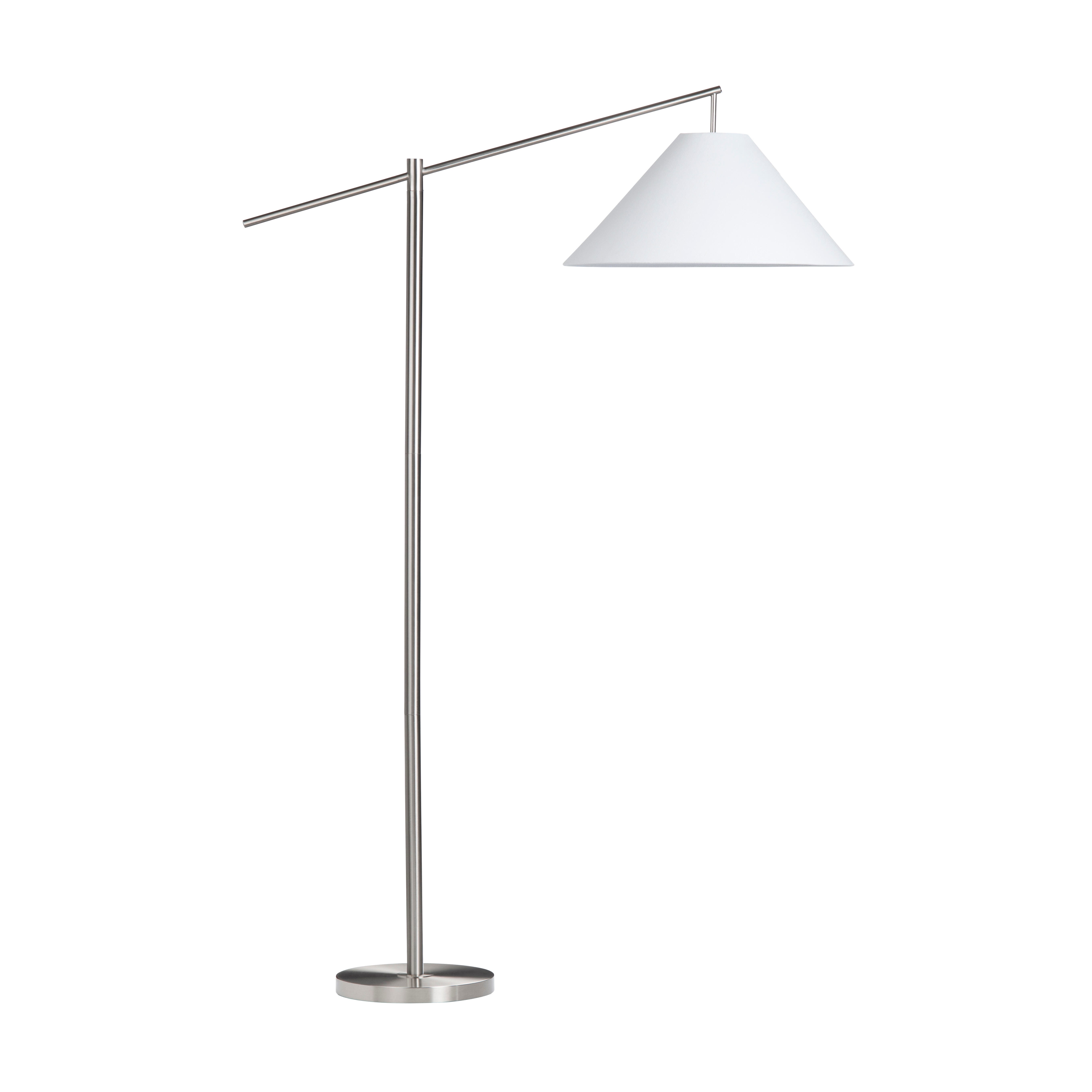 Evolution Arc Floor Lamp, Silver, large
