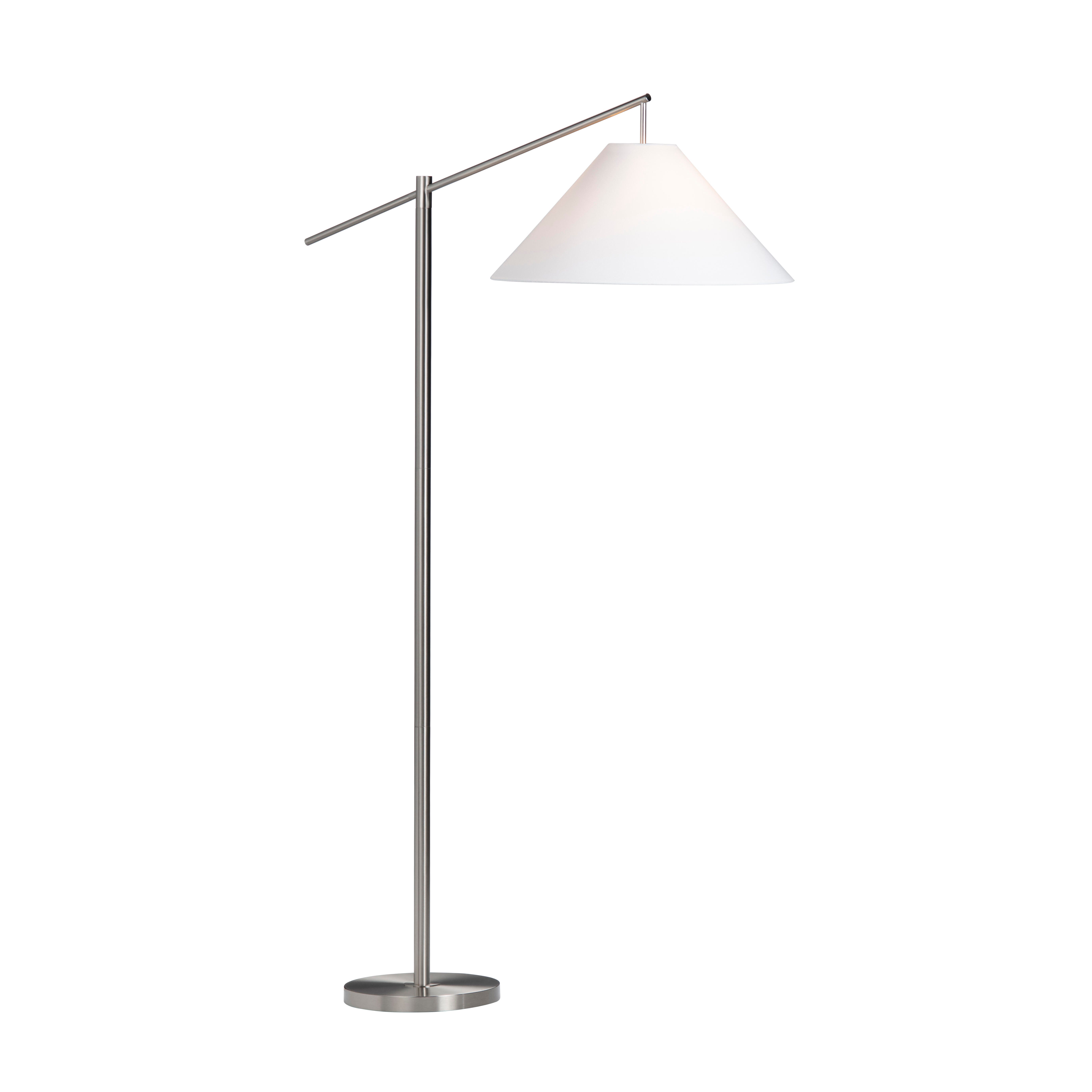 Evolution Arc Floor Lamp, Silver, large