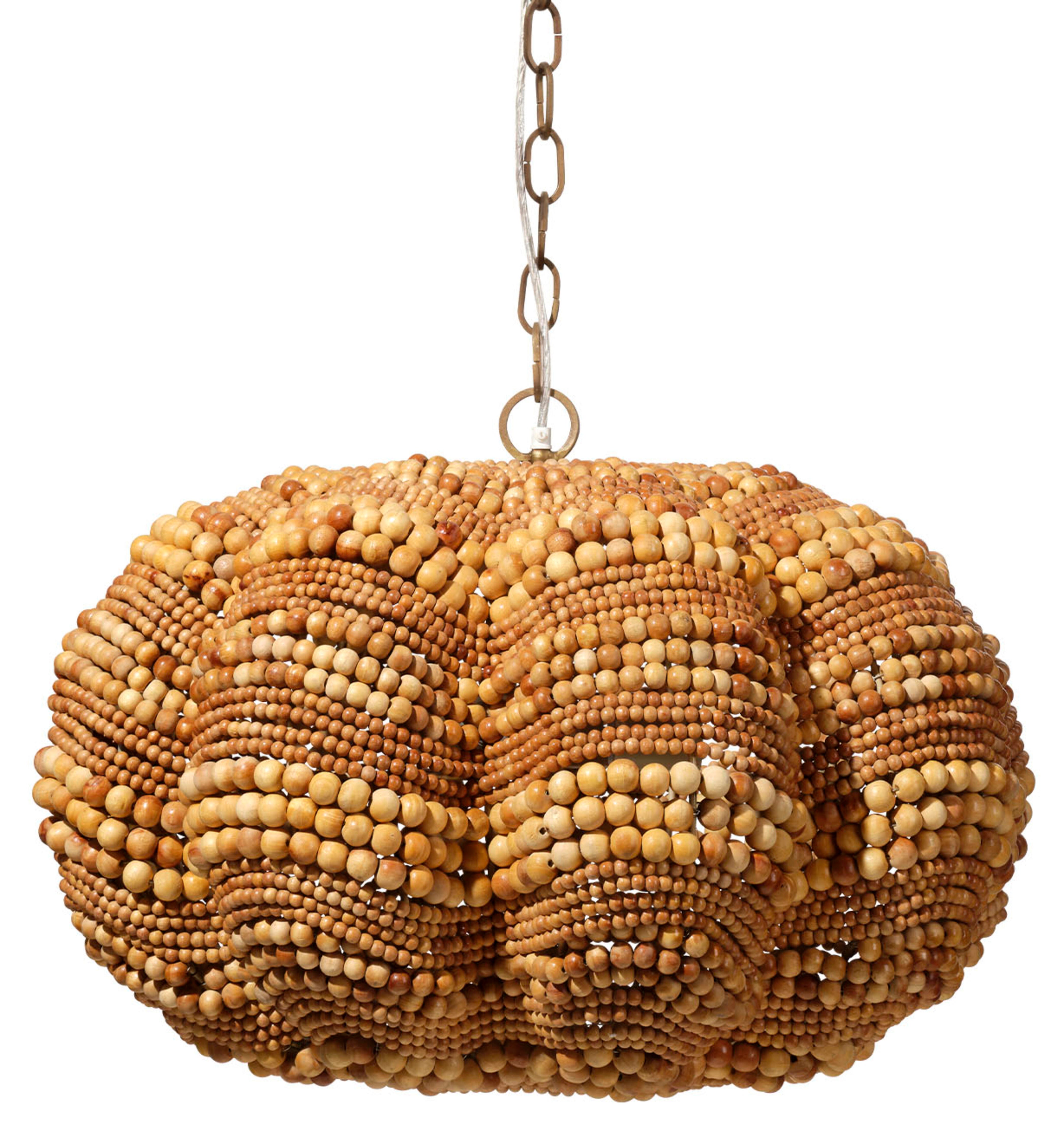 Relaxed Elegance Savoy 4-Light Solid Chandelier, Natural, large