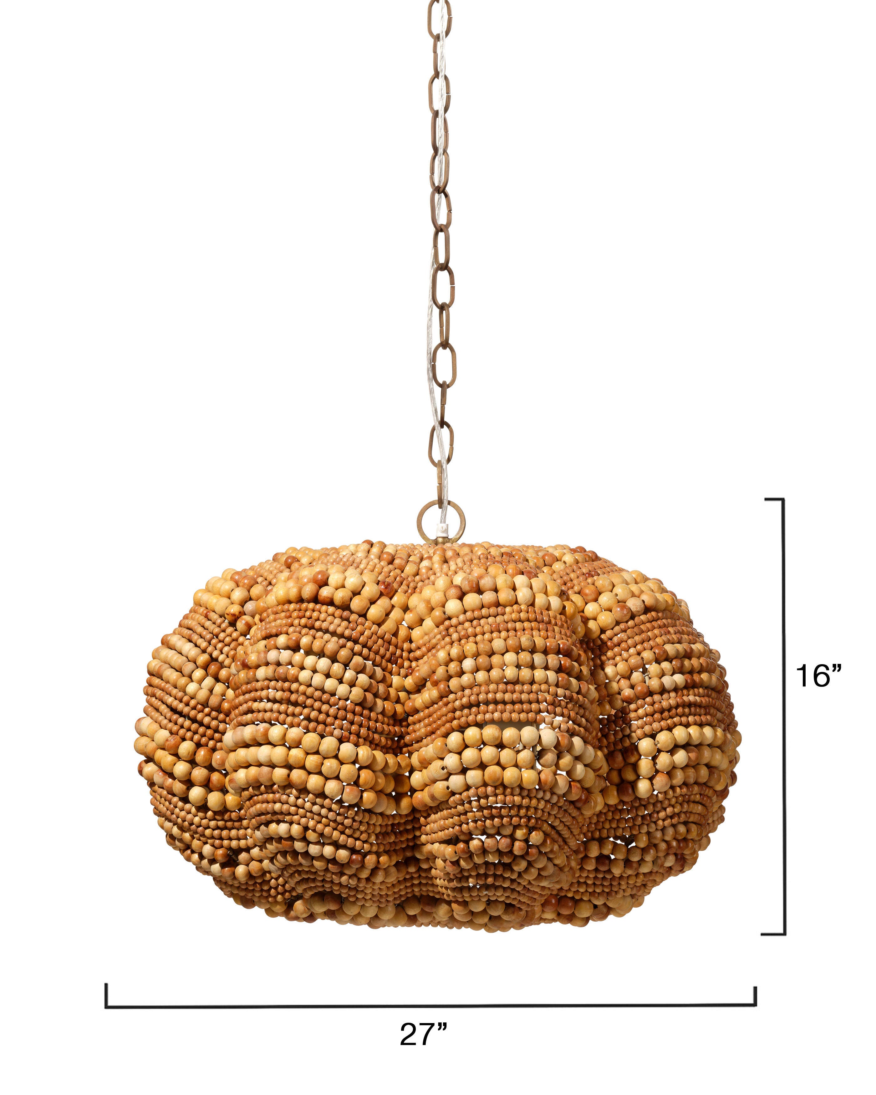 Relaxed Elegance Savoy 4-Light Solid Chandelier, Natural, large